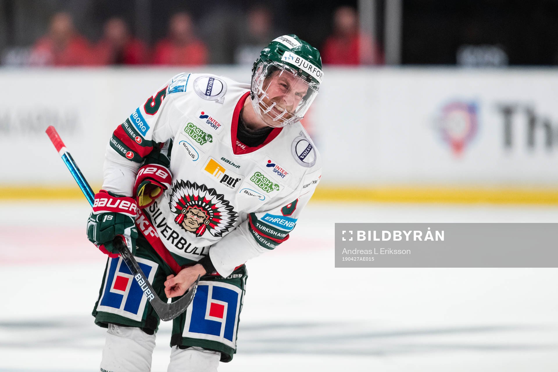 Frölundas Chay Genoway grimaserar