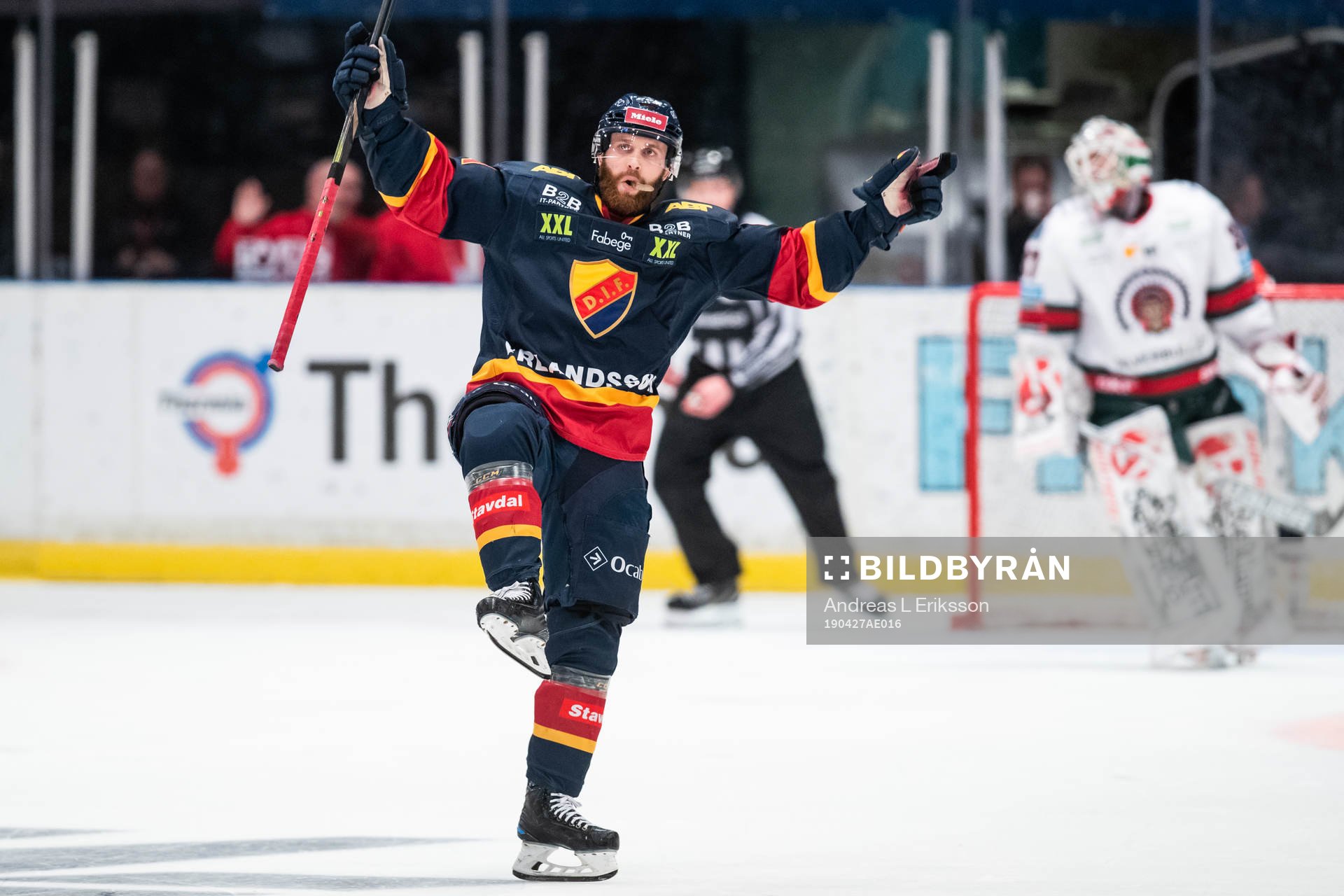 Djurgårdens Mattias Guter jublar
