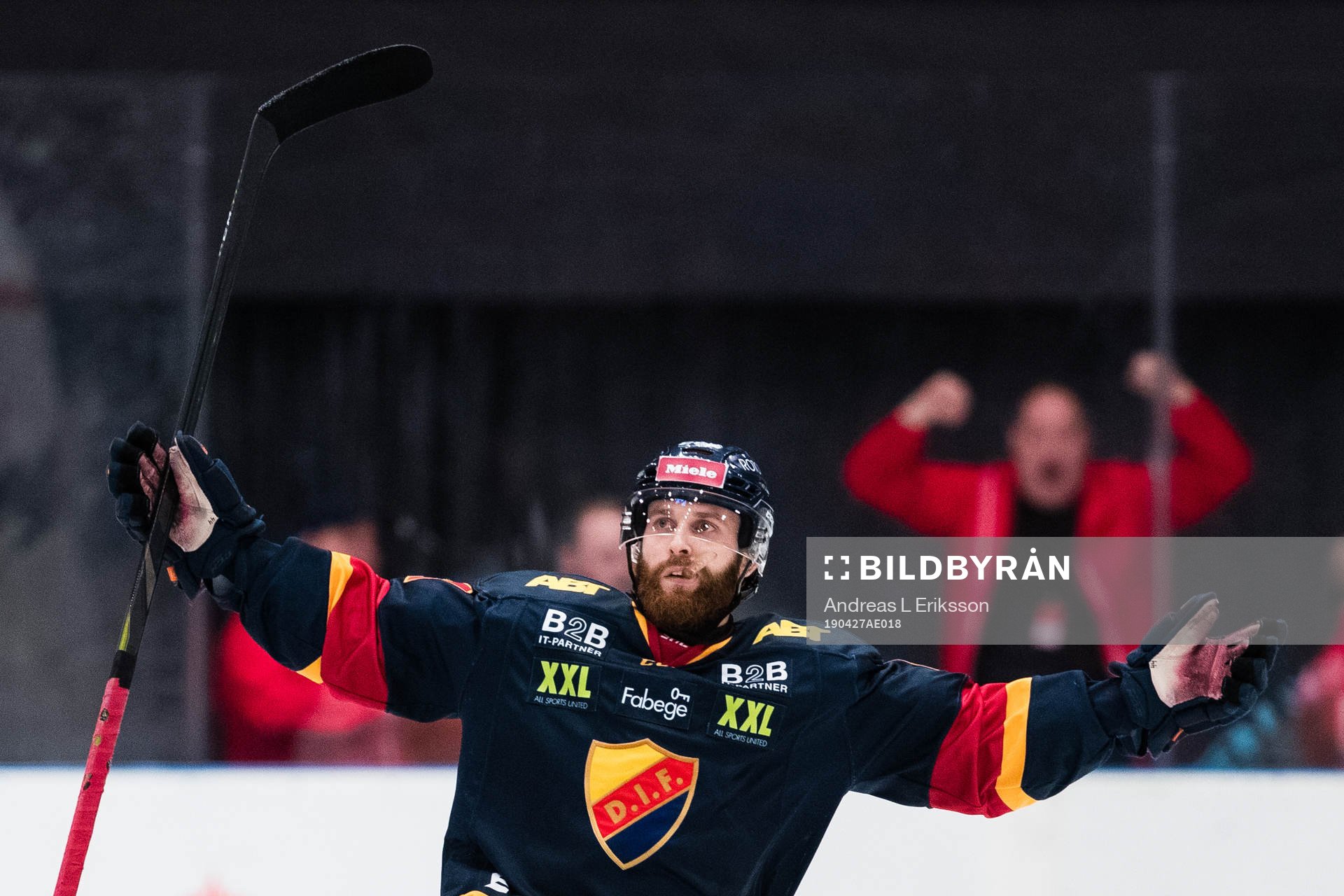 Djurgårdens Mattias Guter jublar