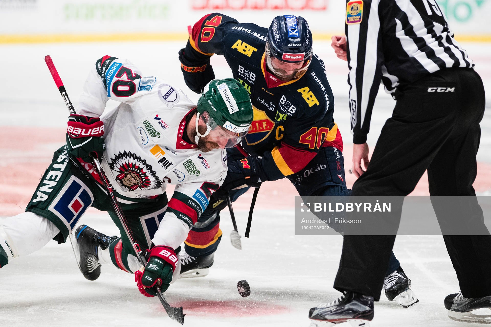 Frölundas Joel Lundqvist och Djurgårdens Jacob Josefson