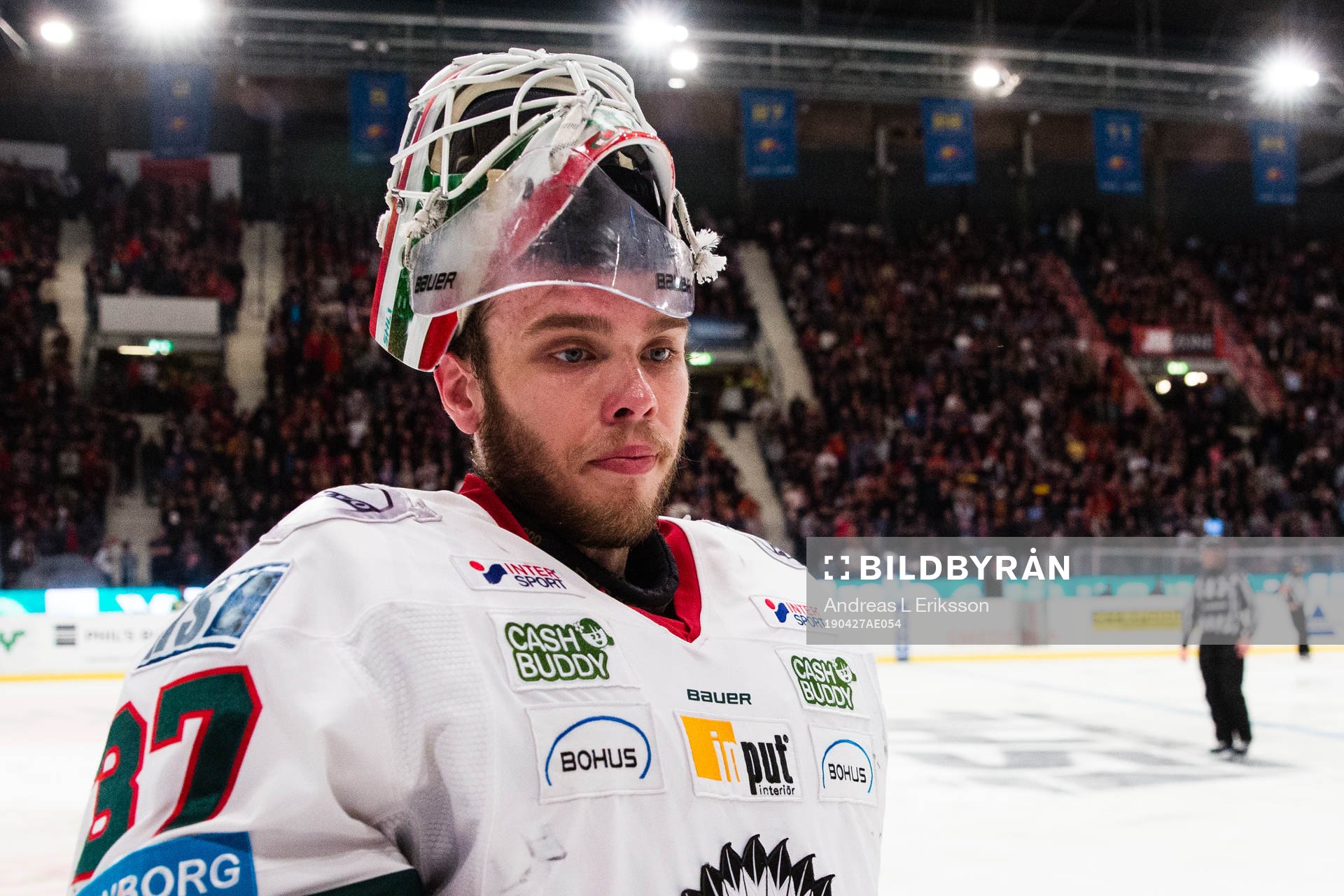 Frölundas Frölundas målvakt Johan Gustafsson