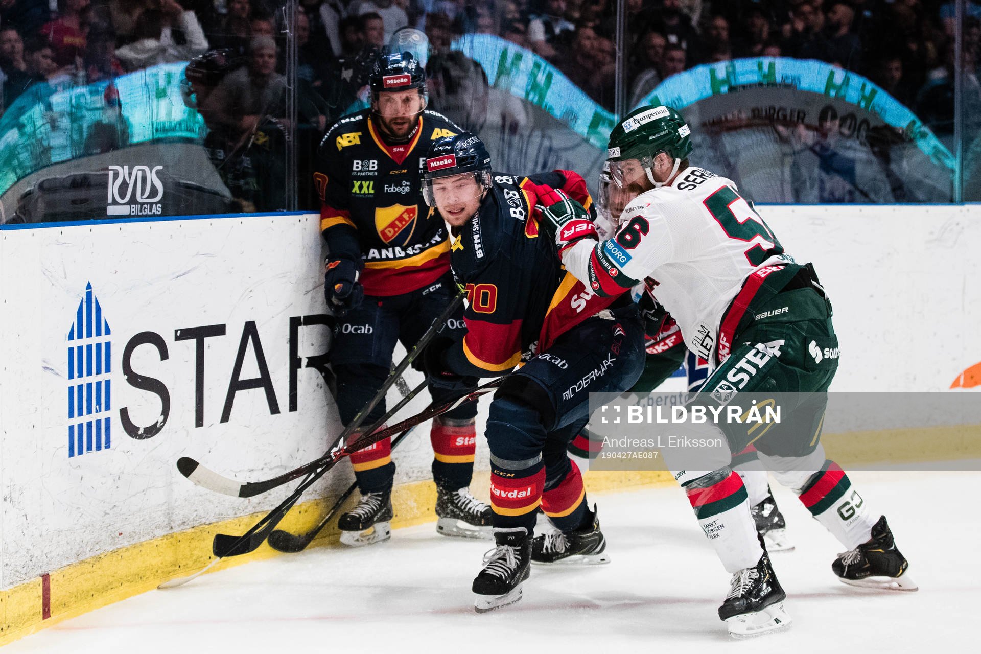 Djurgårdens Jacob Josefson och Marcus Davidsson och