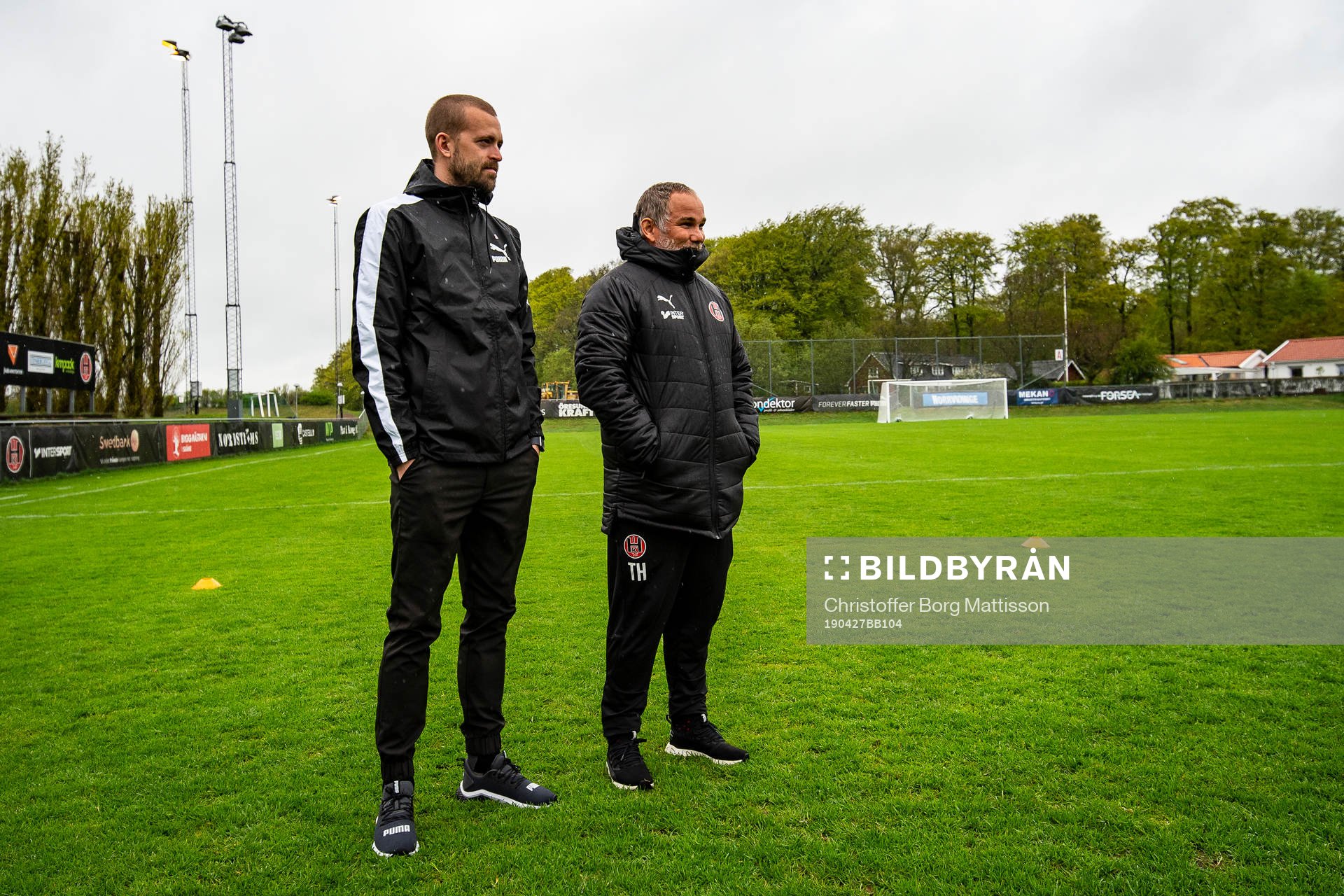 Hittarps tränare Anders Schönberg och assisterande