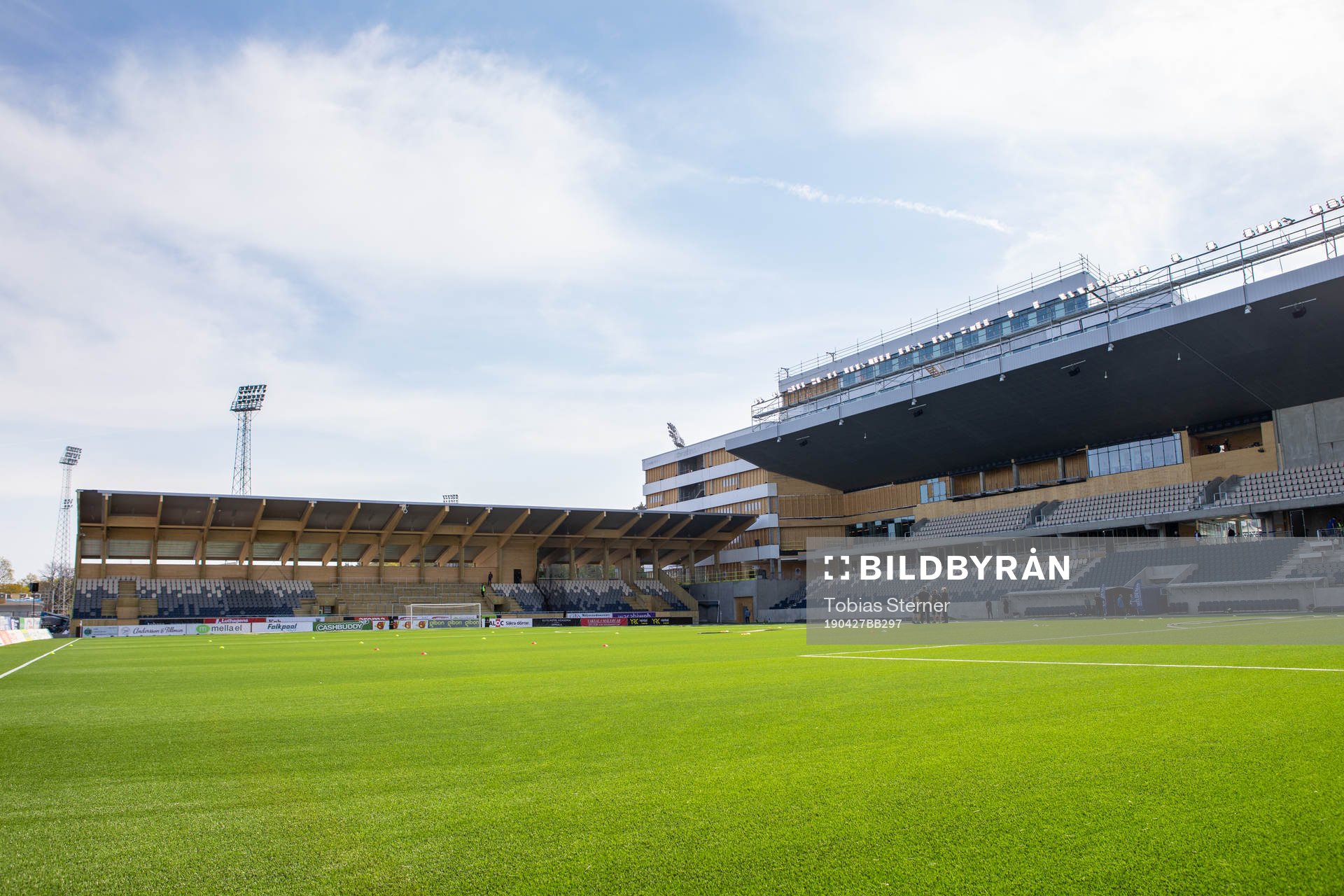 Vy över Studenternas innan fotbollsmatchen i Allsvenskan