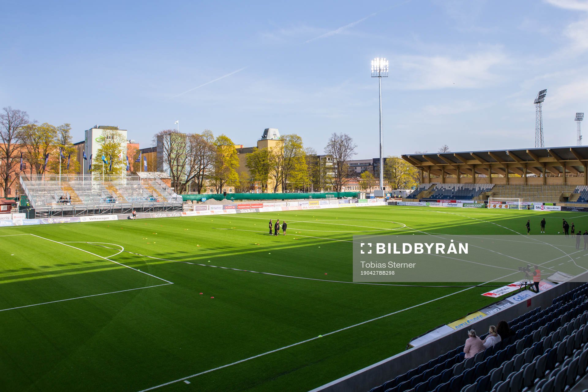 Vy över Studenternas innan fotbollsmatchen i Allsvenskan