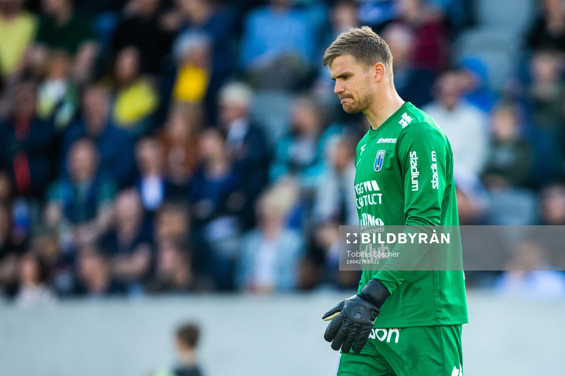 Sirius målvakt Lukas Jonsson deppar