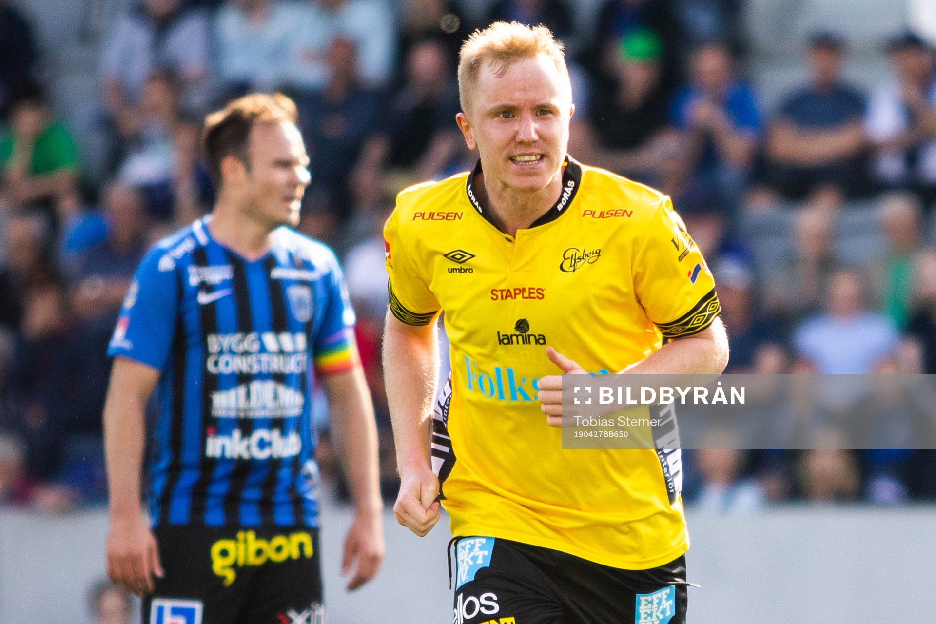 Elfsborgs Simon Lundevall jublar