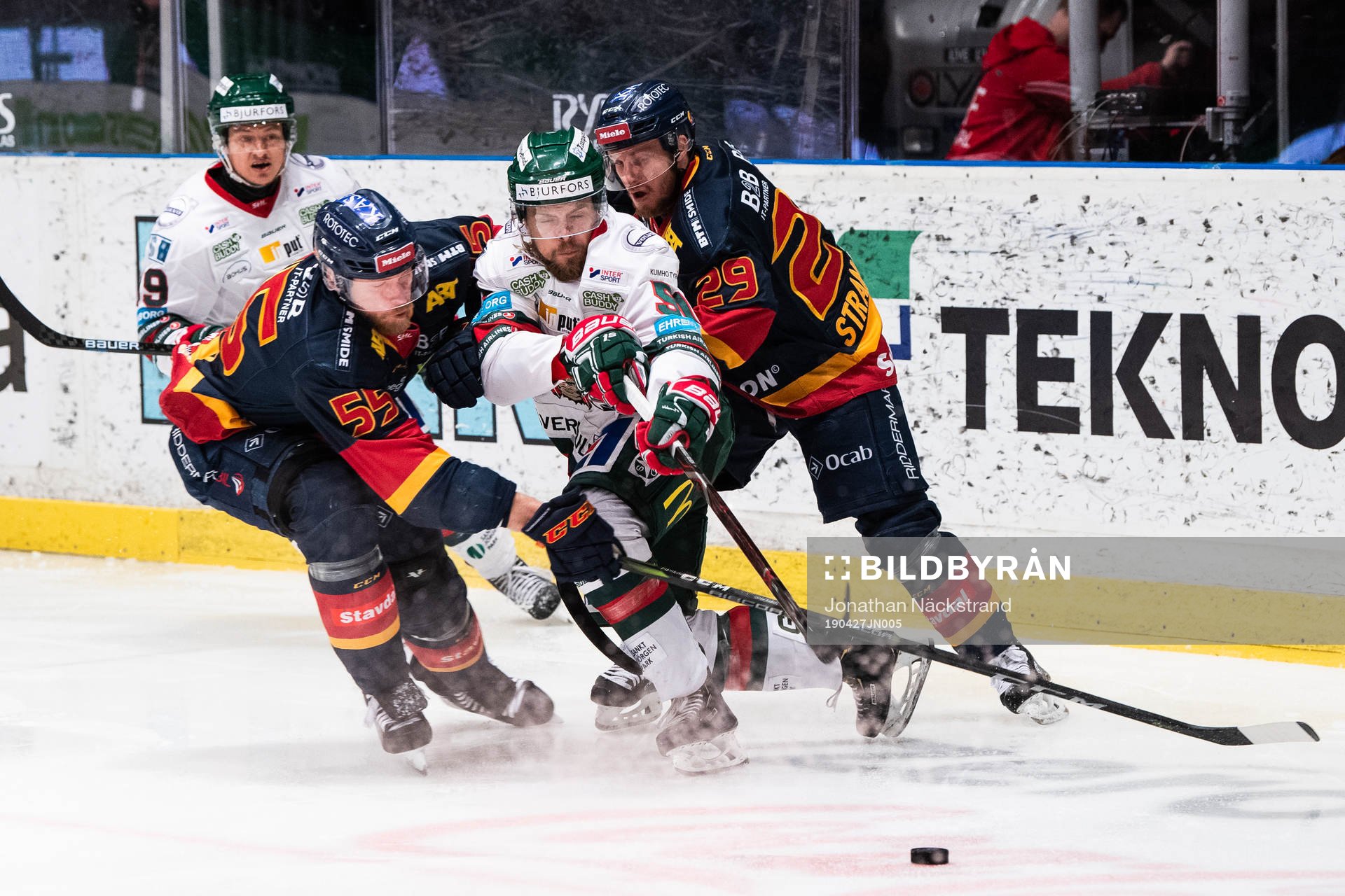 Djurgårdens Alexander Urbom och Sebastian Strandberg