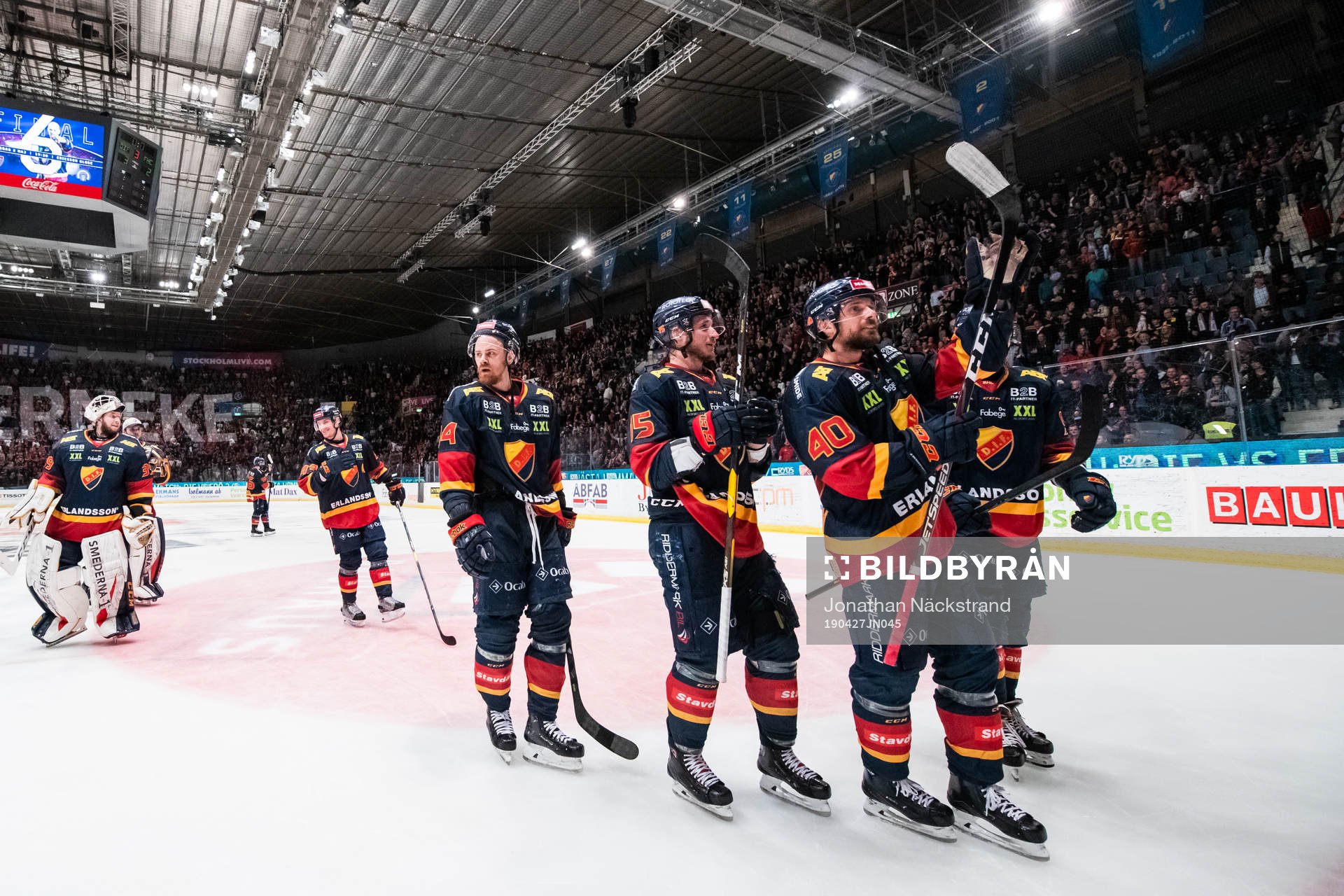 Djurgårdens spelare jublar