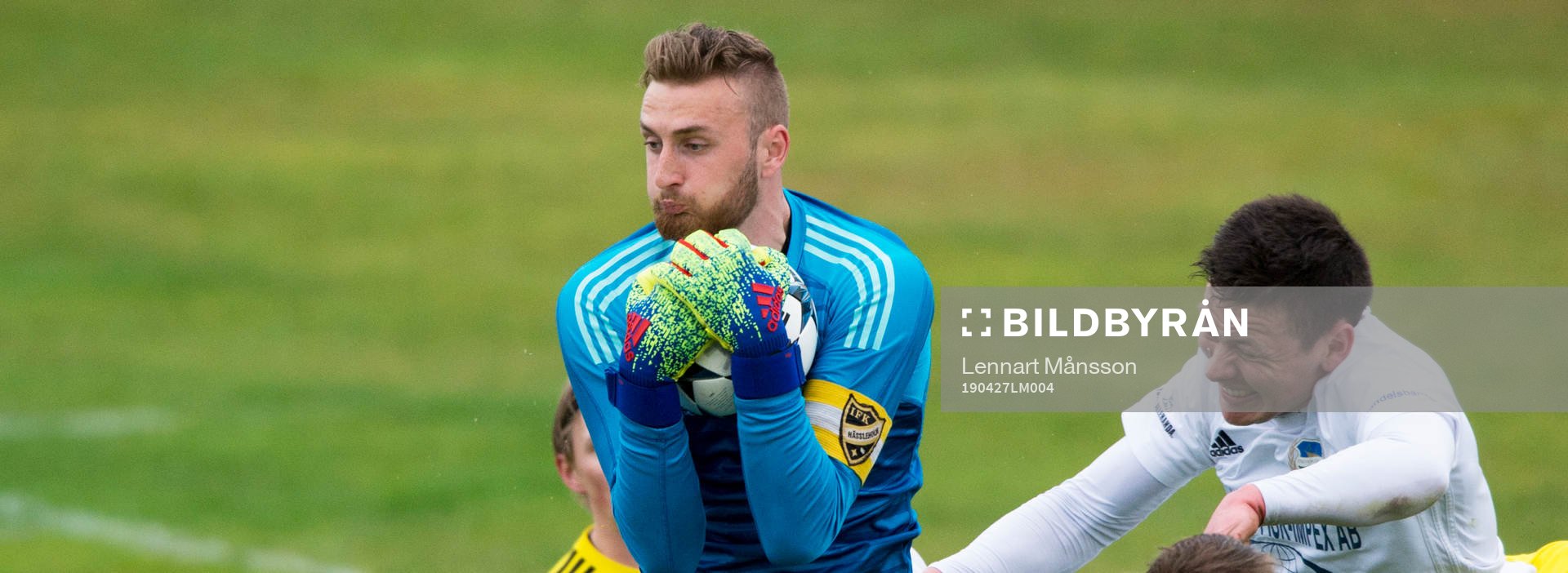 IFK Hässleholms målvakt Alexander Nilsson med säkert