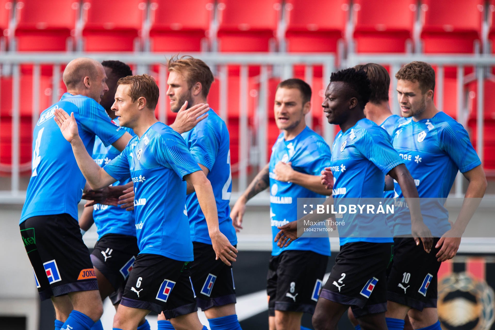 Halmstads Joel Allansson jublar