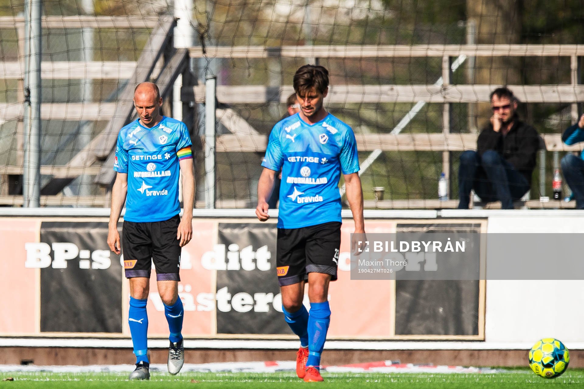 Halmstads Andreas Johansson och Andreas Bengtsson deppar