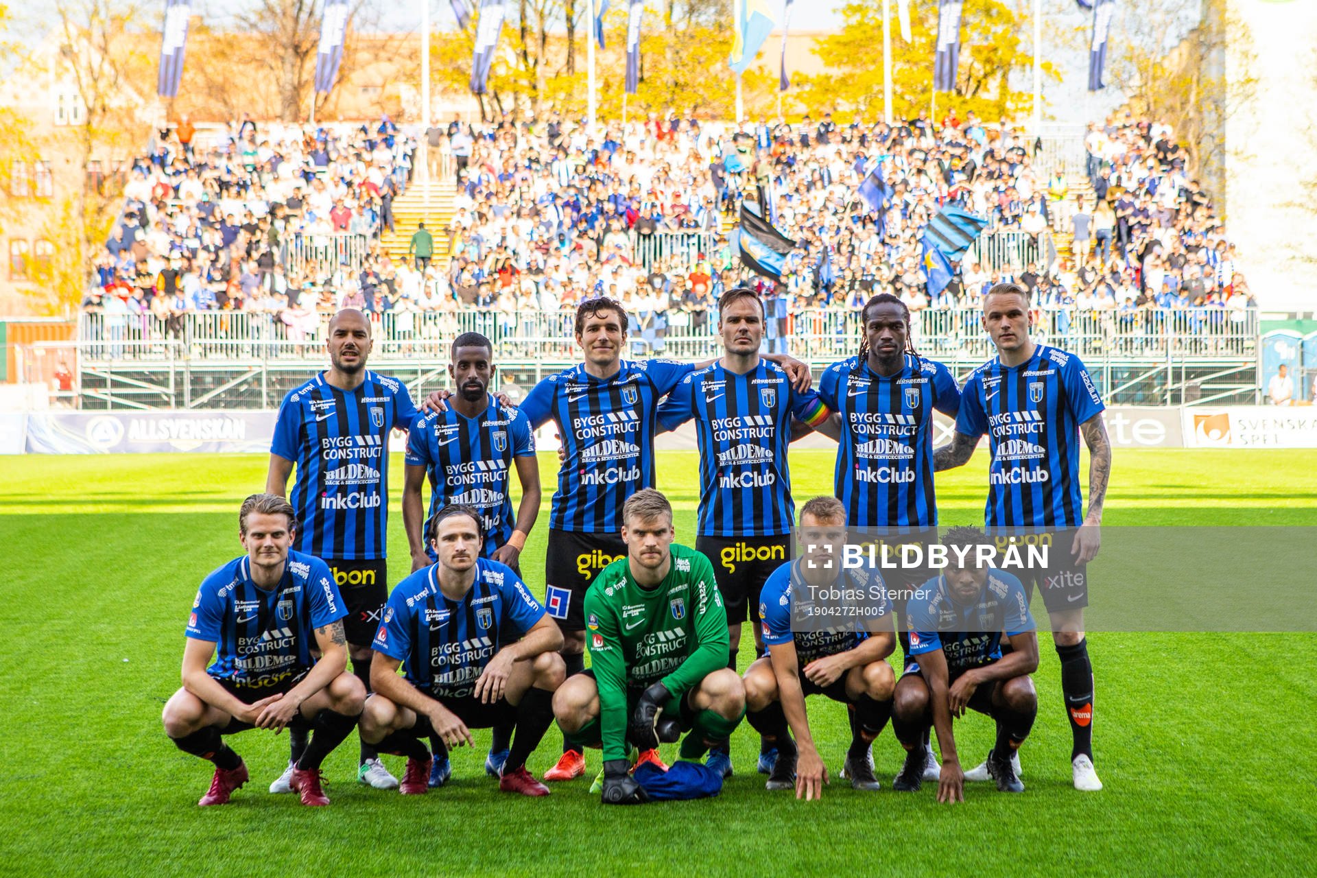 Sirius innan fotbollsmatchen i Allsvenskan mellan Sirius