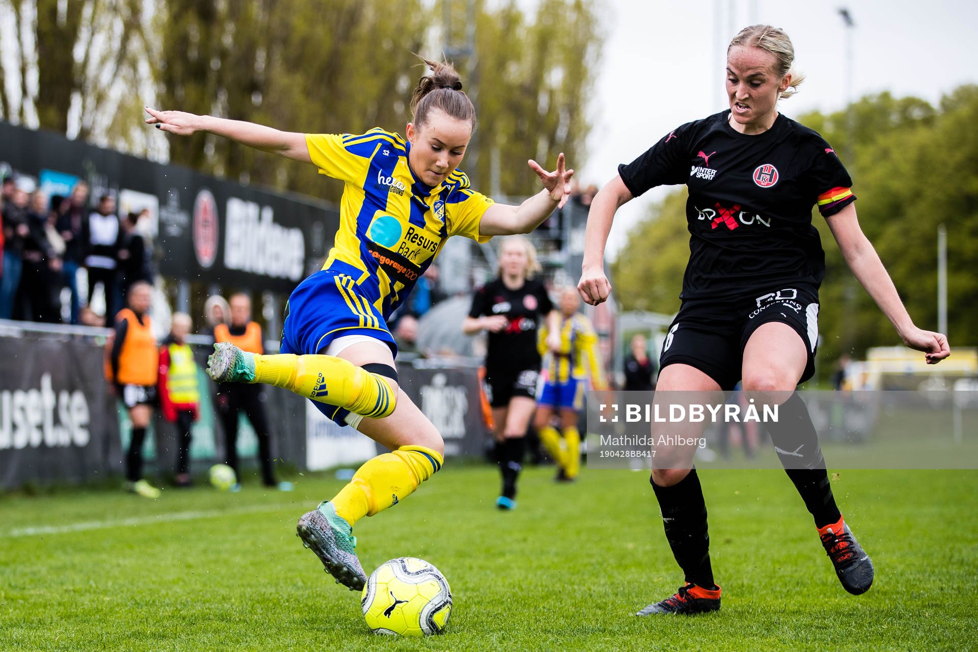 Eskilsminnes Sanna Nilsson och Hittarps Anna Löfving