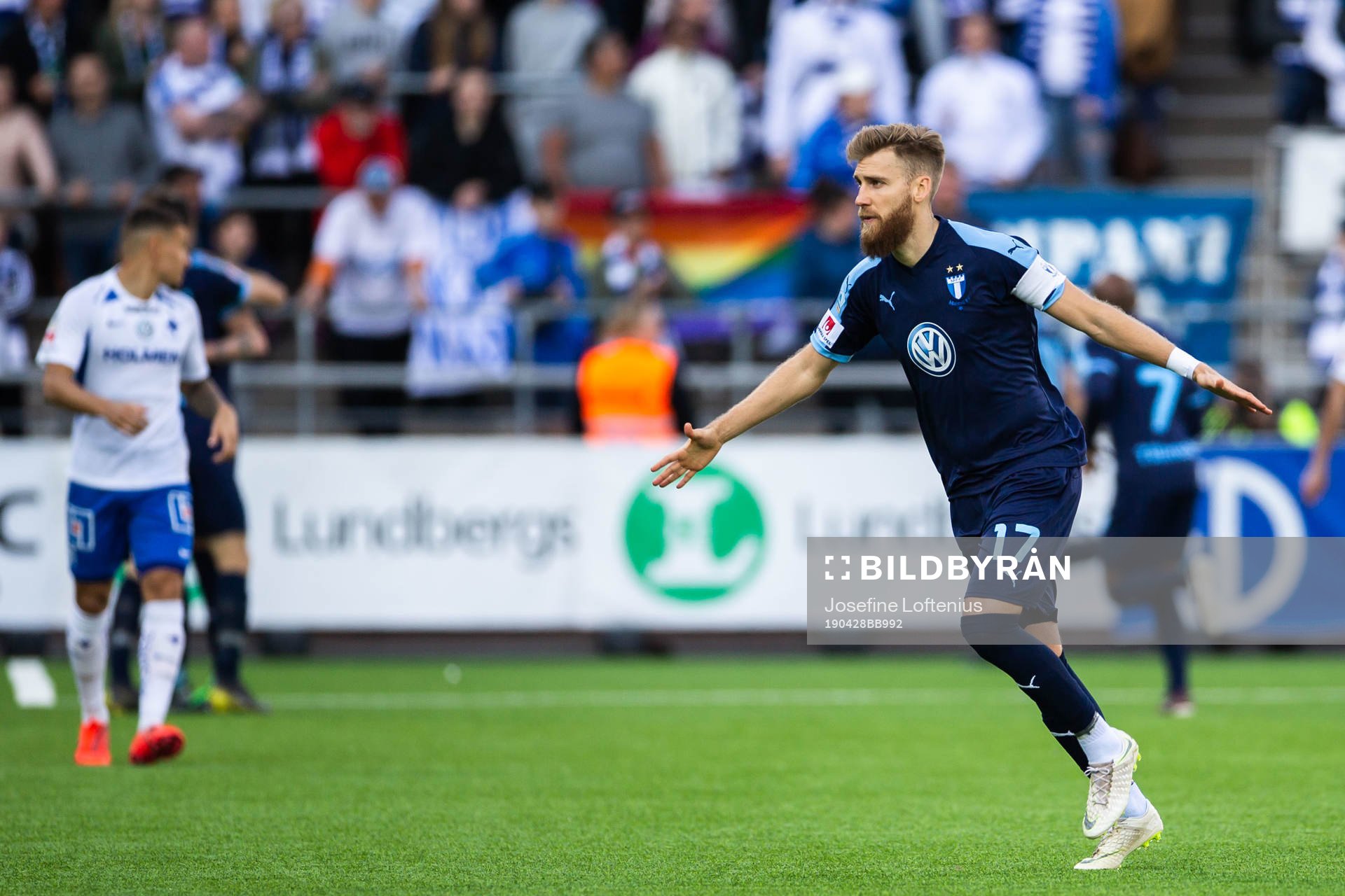 Malmö FFs Rasmus Bengtsson jublar