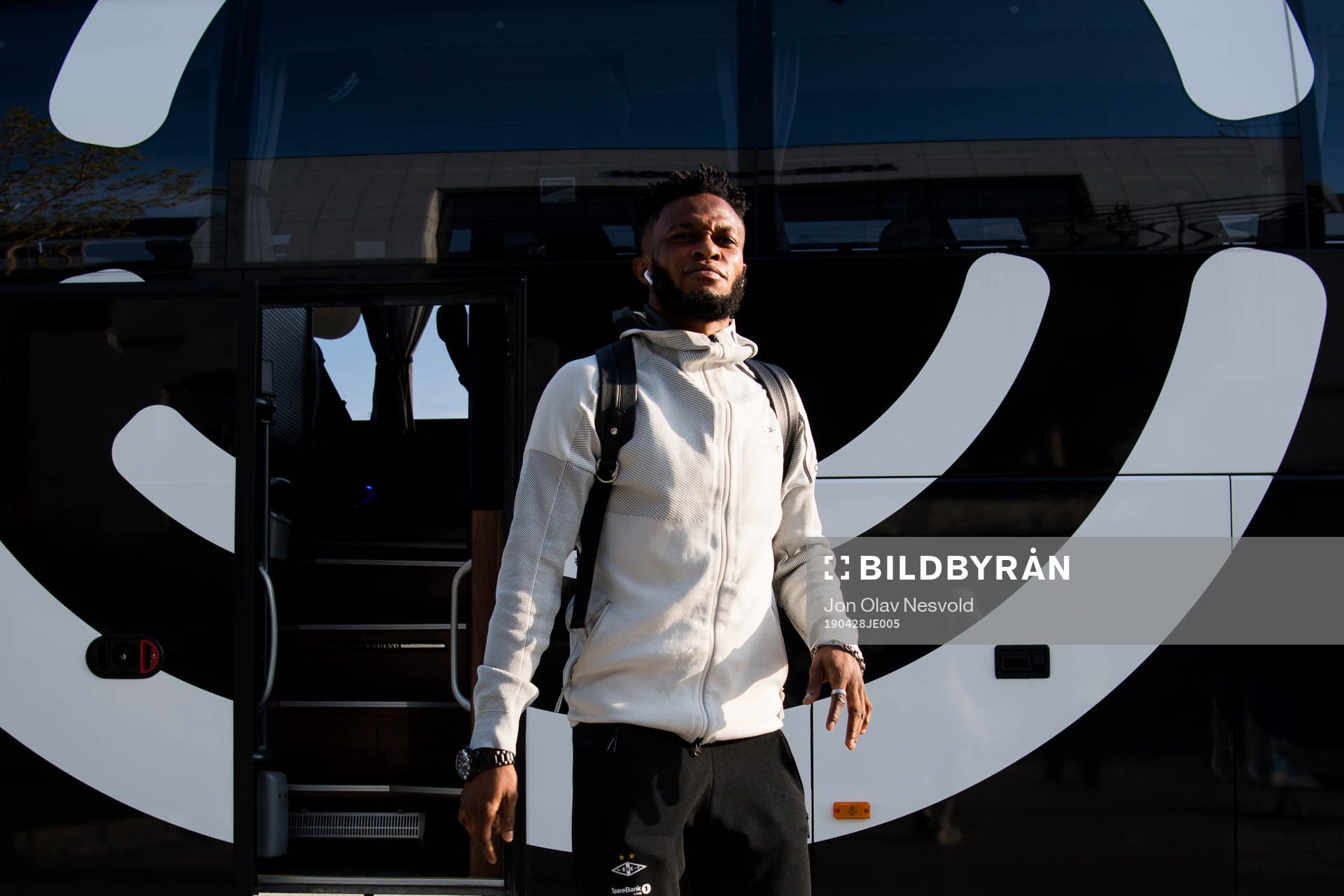 Samuel Adegbenro of Rosenborg arrives
