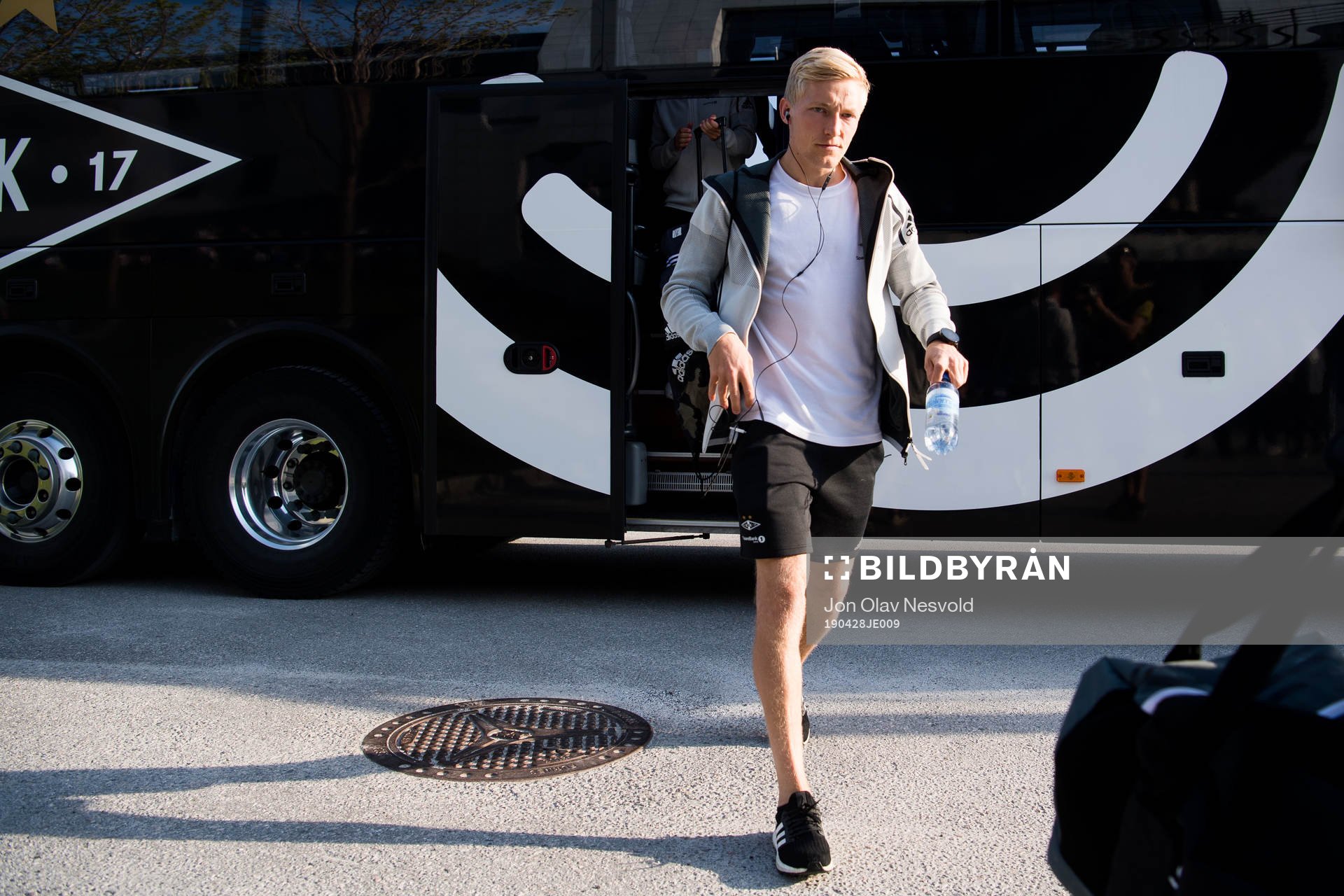 Birger Meling of Rosenborg arrives