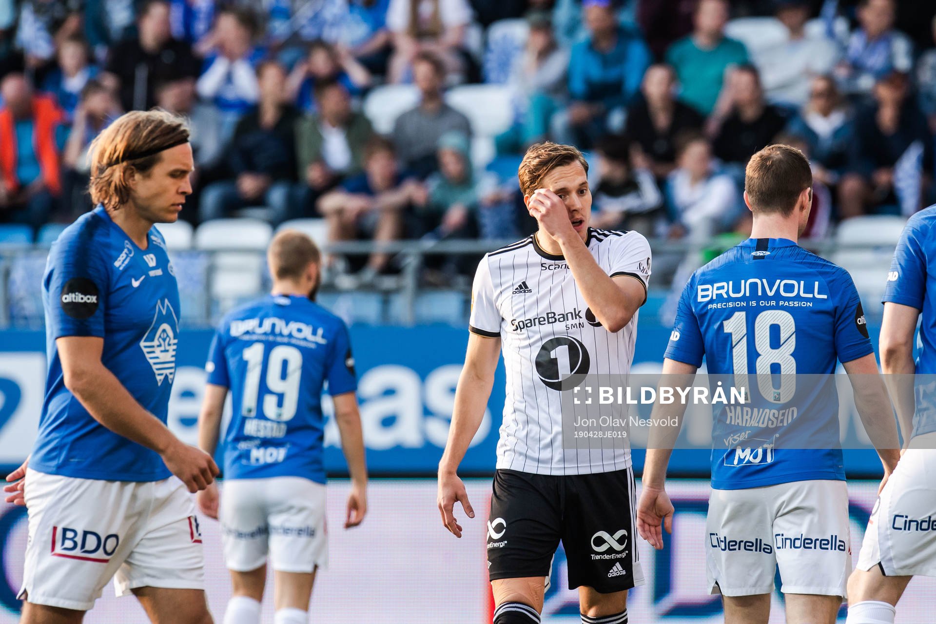 Anders Konradsen of Rosenborg looks dejected