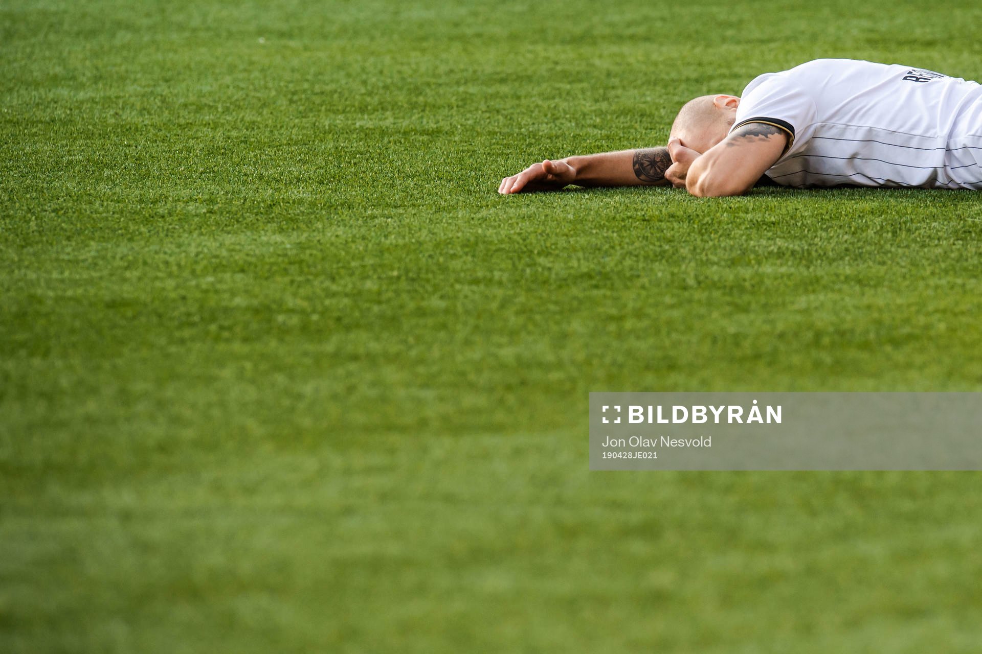 Tore Reginiussen of Rosenborg looks dejected