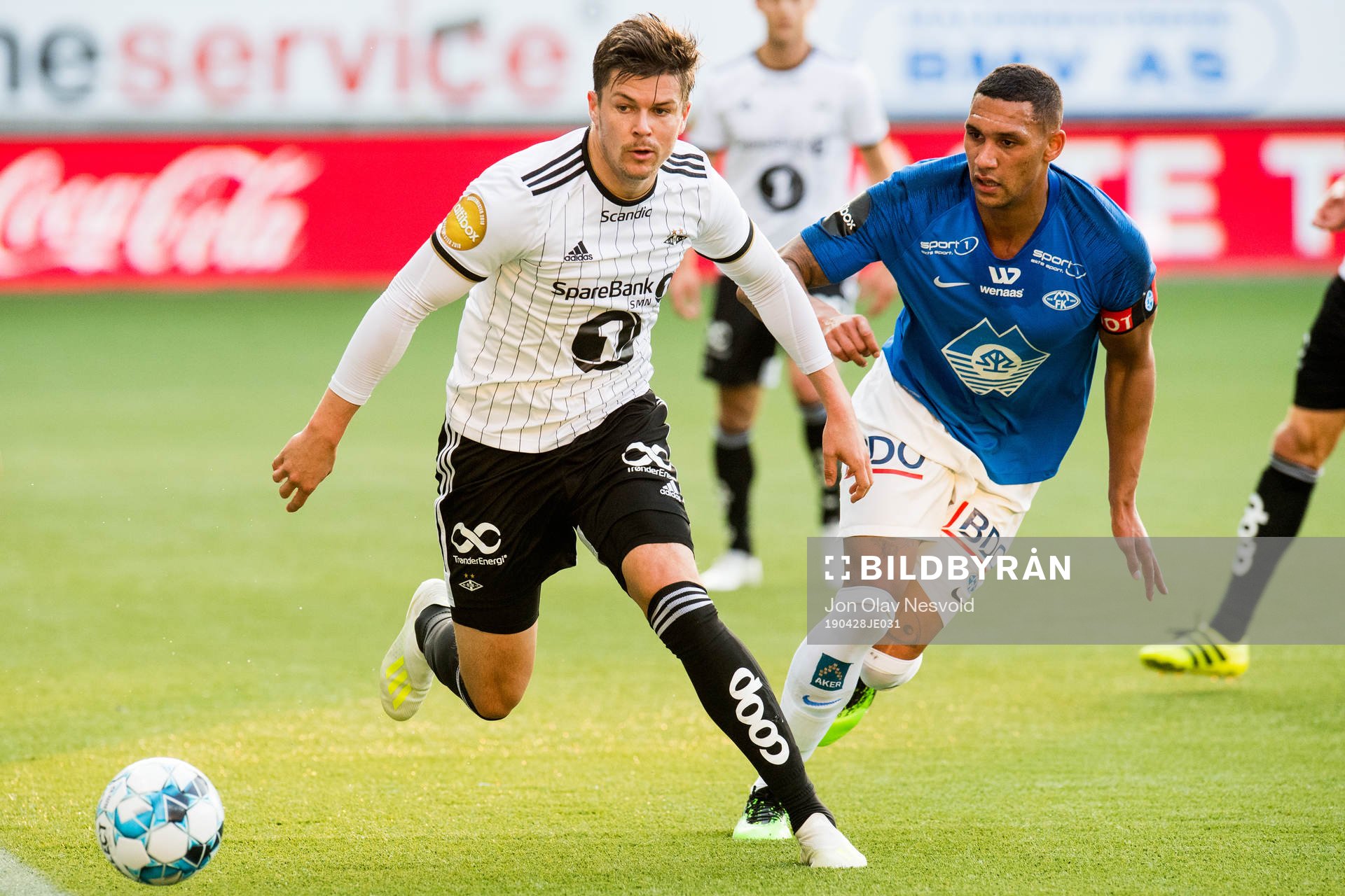 Pål André Helland of Rosenborg and Ruben Gabrielsen of