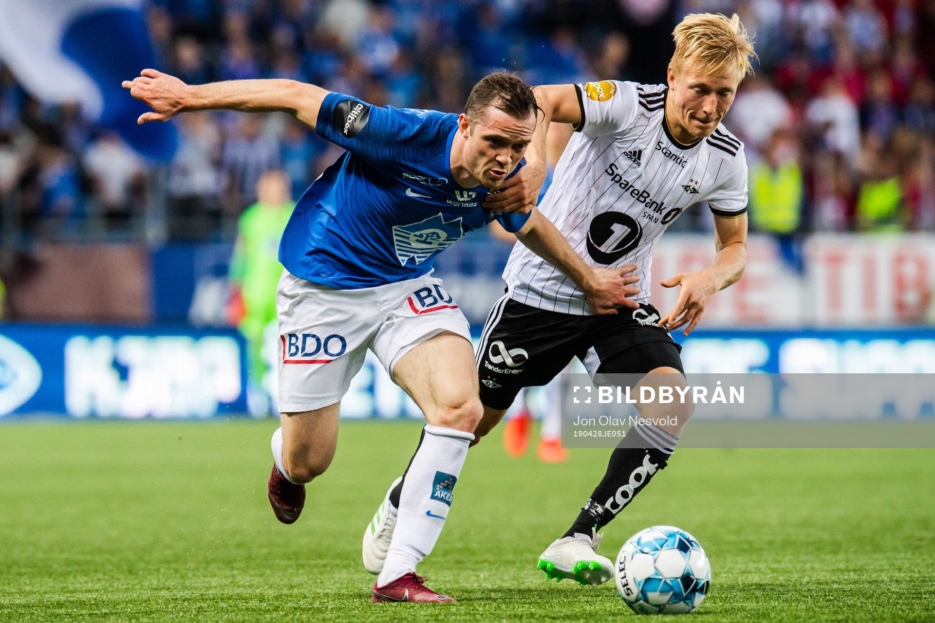 Kristoffer Haraldseid of Molde and Birger Meling of