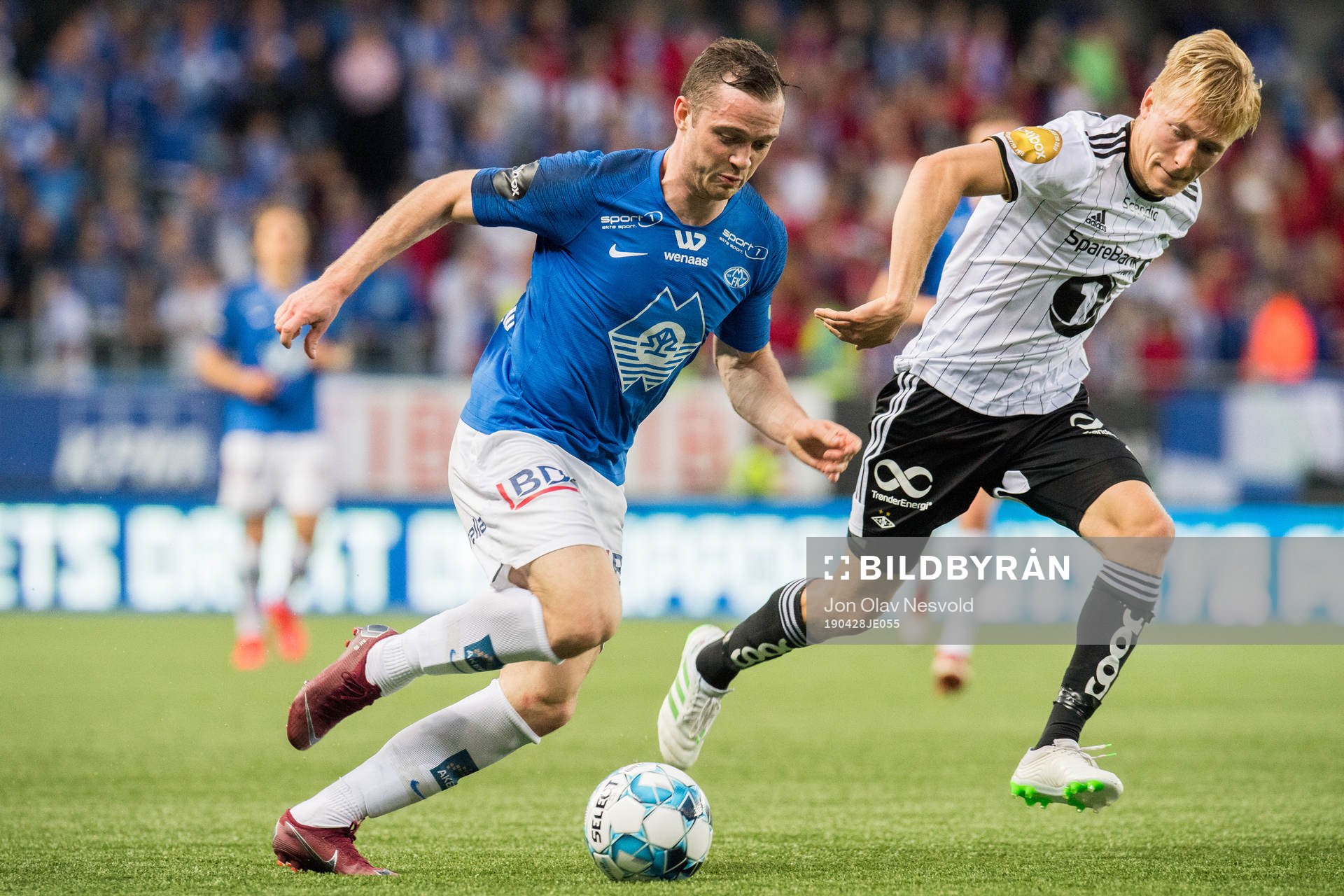 Kristoffer Haraldseid of Molde and Birger Meling of