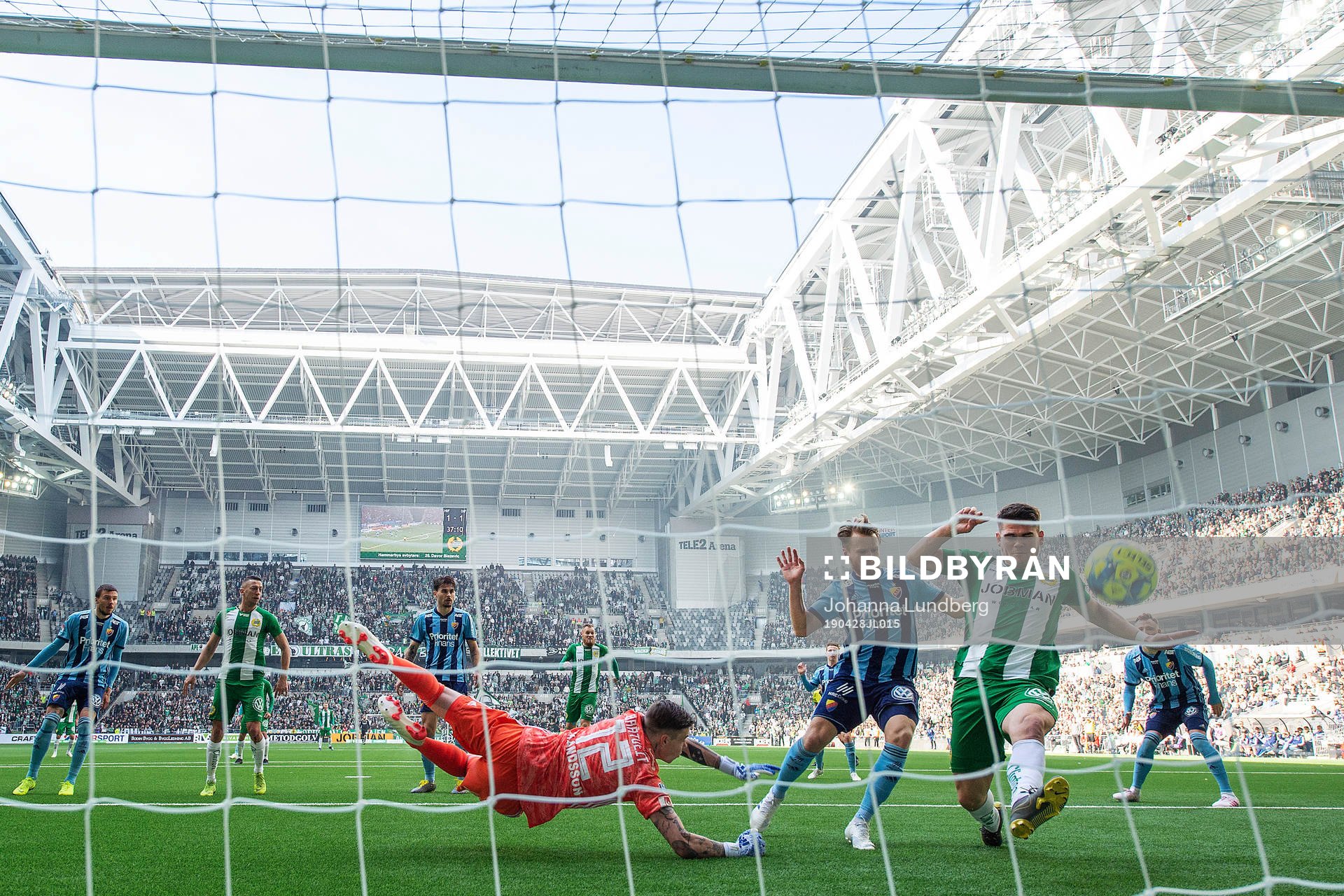 Hammarbys Vidar Örn Kjartansson gör 2-1 bakom