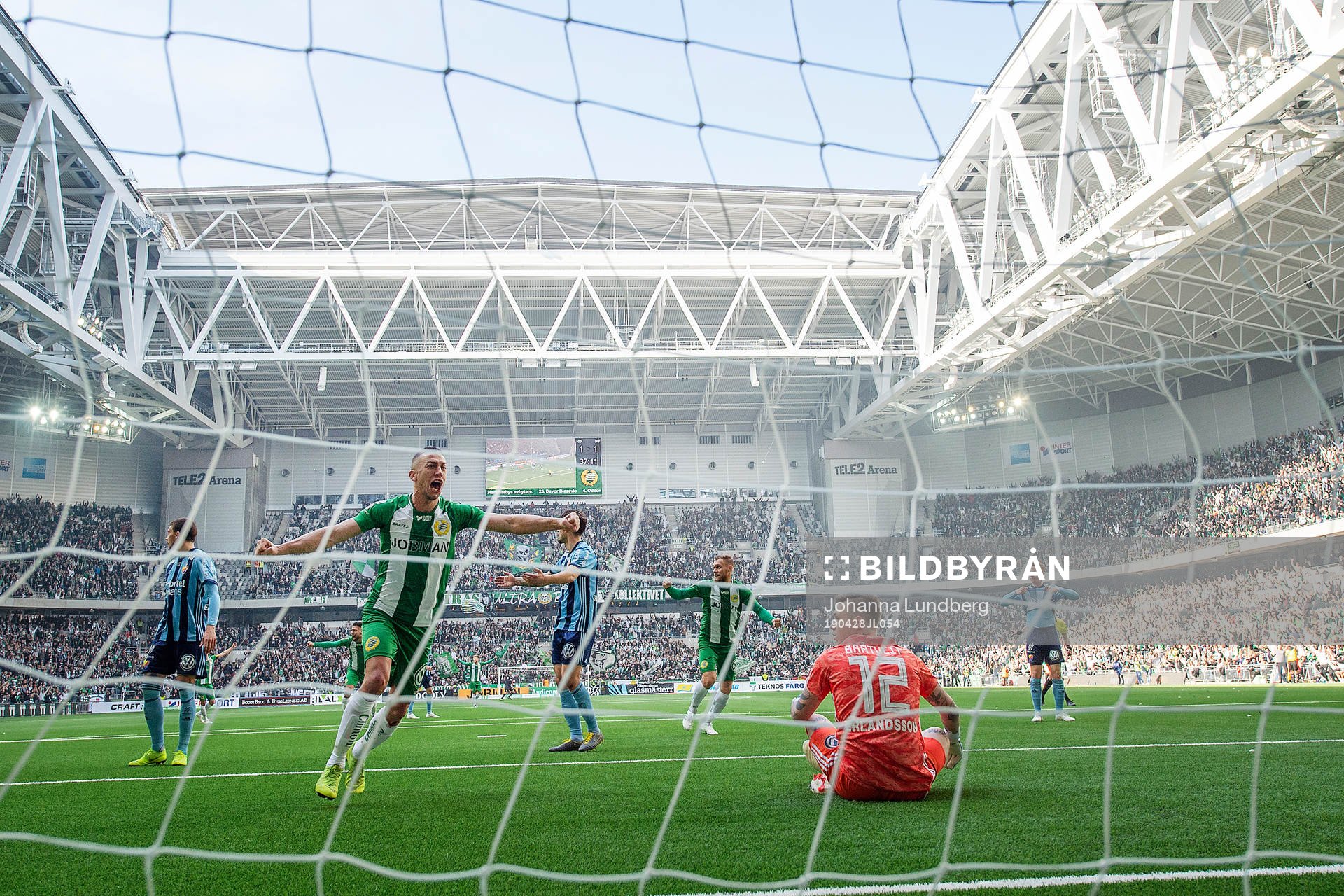 Hammarbys Nikola Djurdjic jublar
