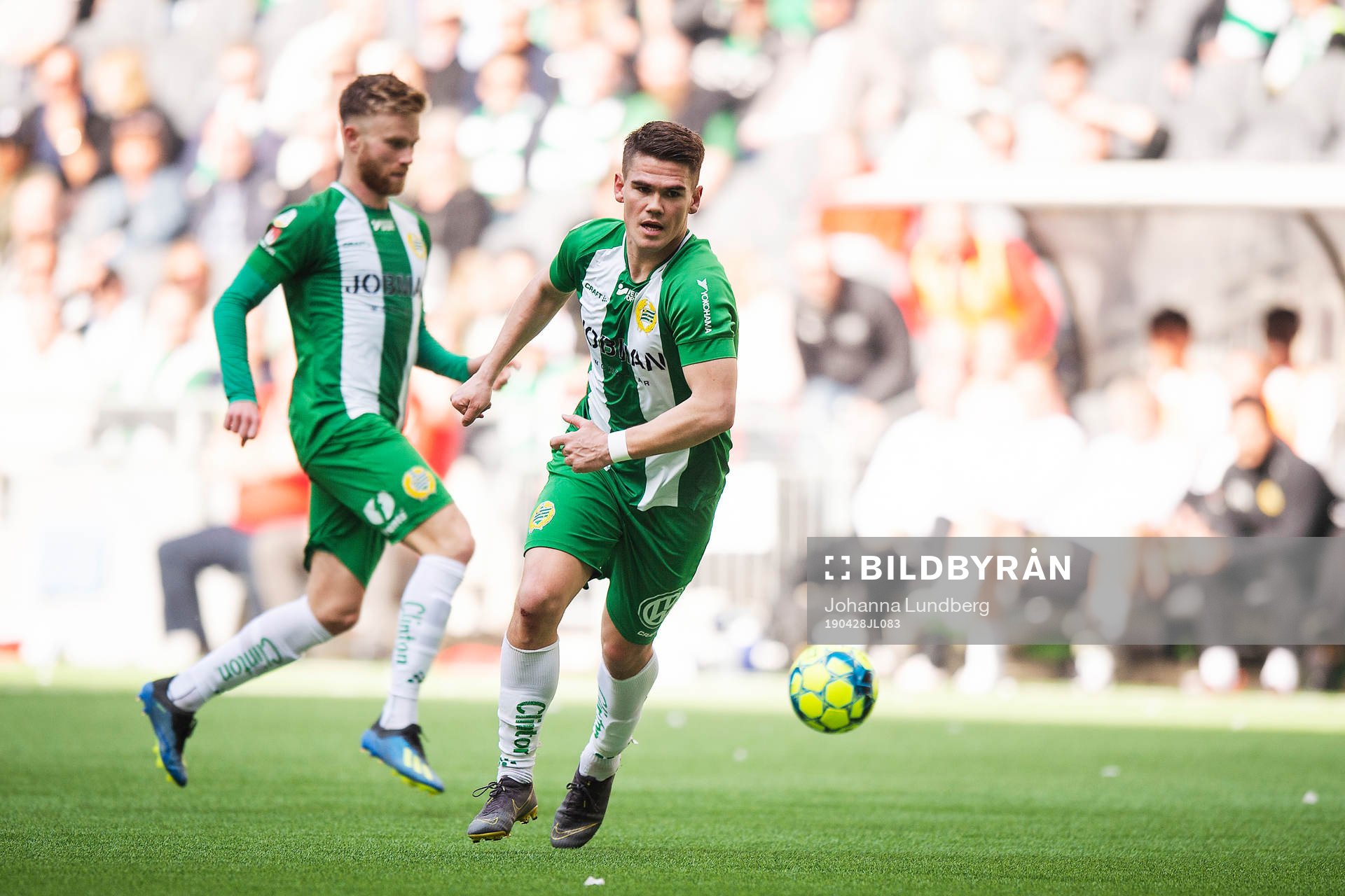 Hammarbys Dennis Widgren och Vidar Örn Kjartansson
