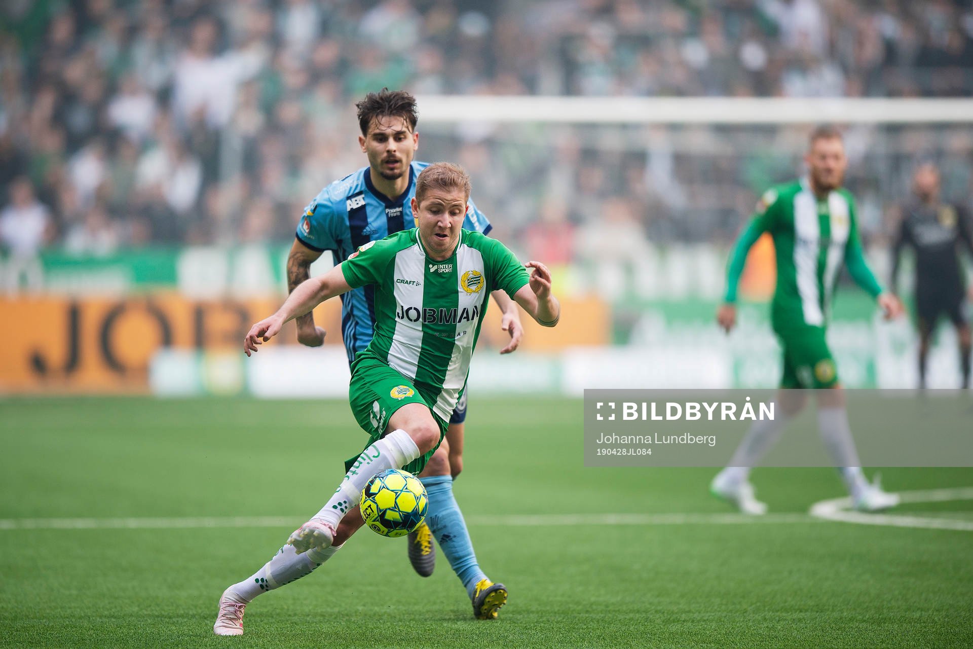 Hammarbys Darijan Bojanic och Djurgårdens Astrit Ajdarevic