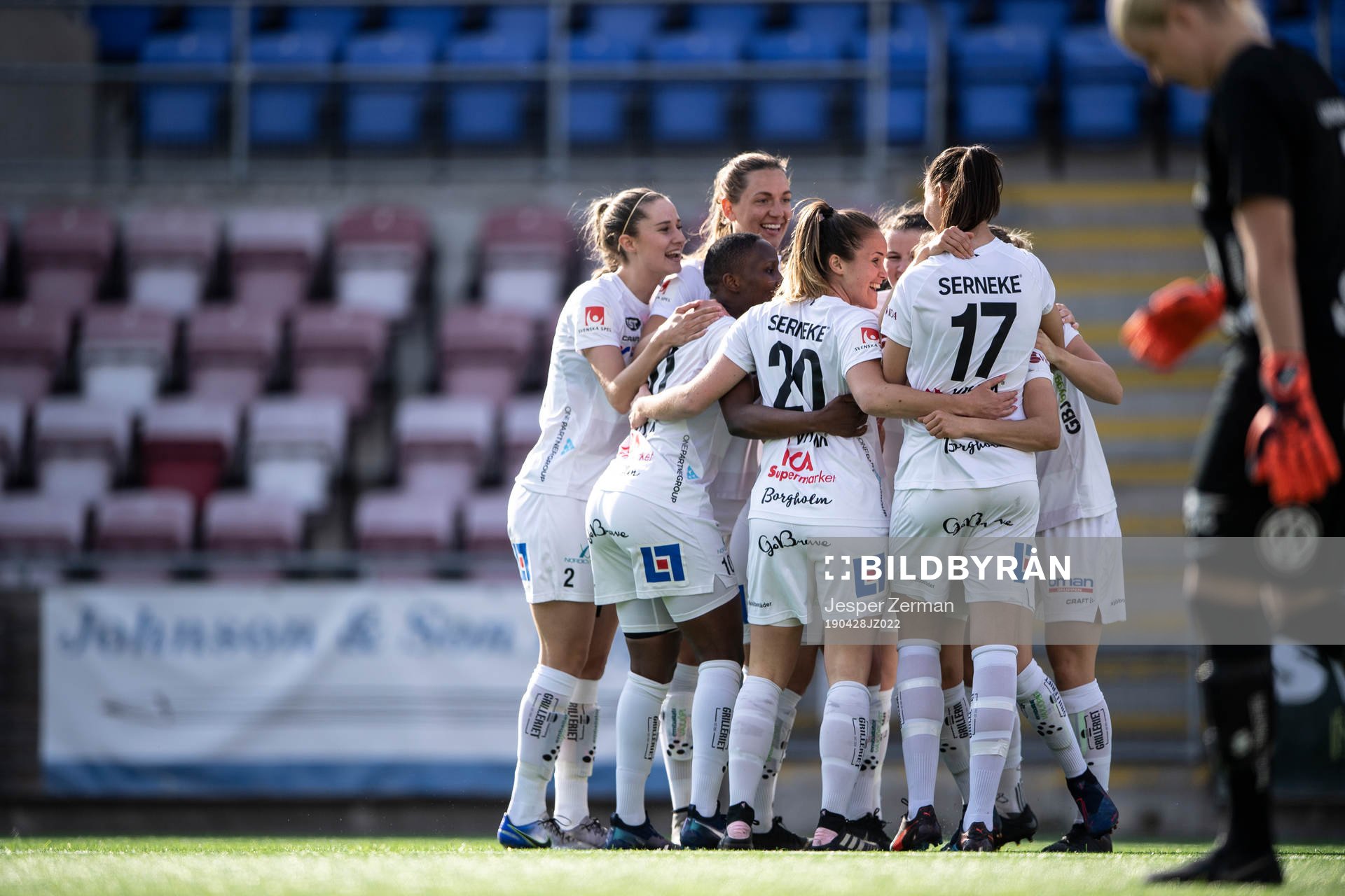 Växjös spelare jublar