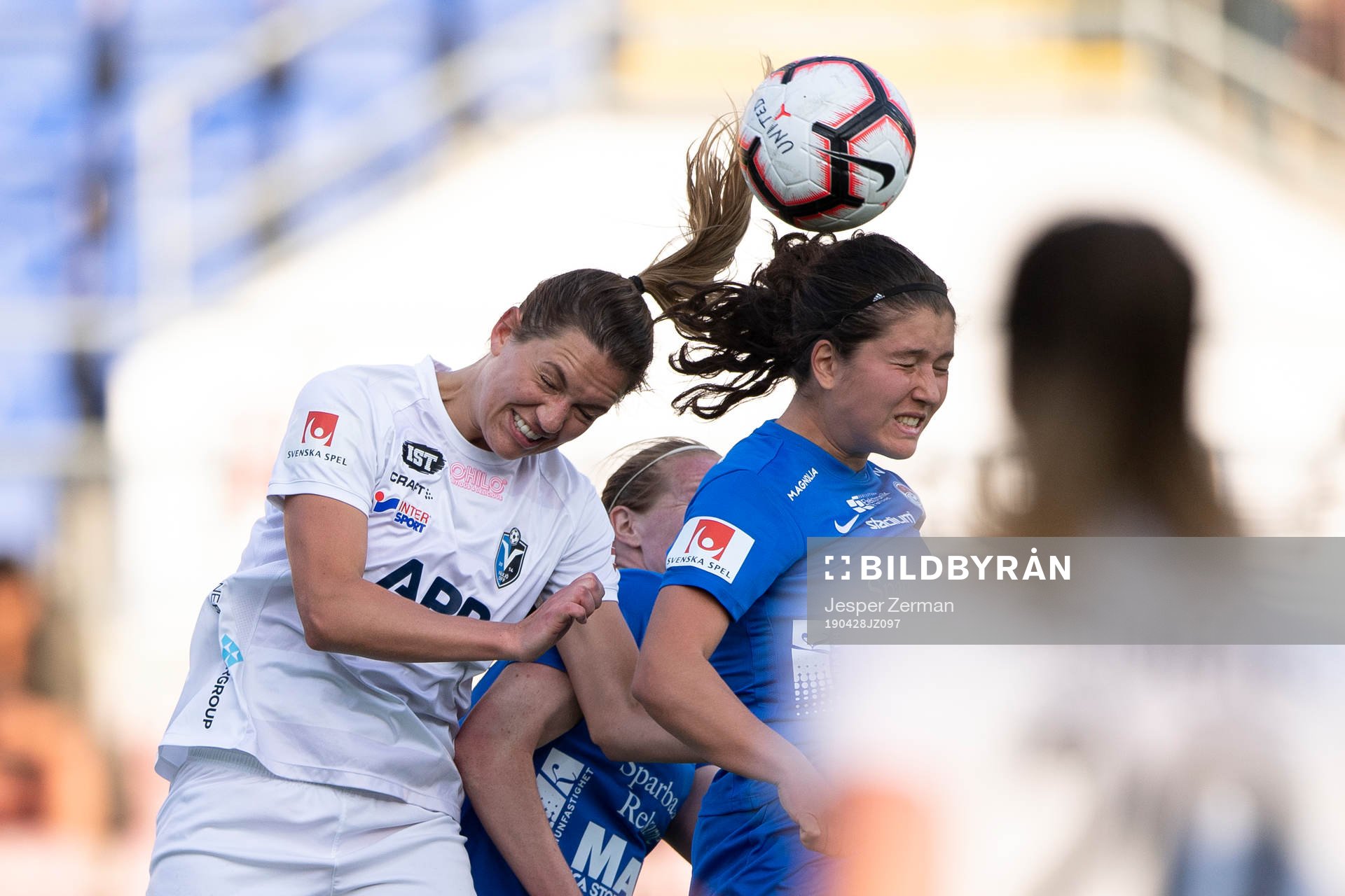 Växjös Jennie Nordin och Eskilstunas Loretta Kullashi