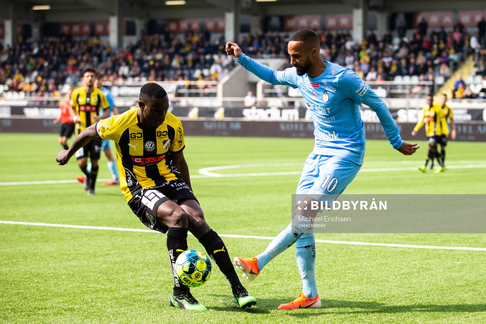 AFC Eskilstunas Ferid Ali och Häckens Godswill Ekpolo