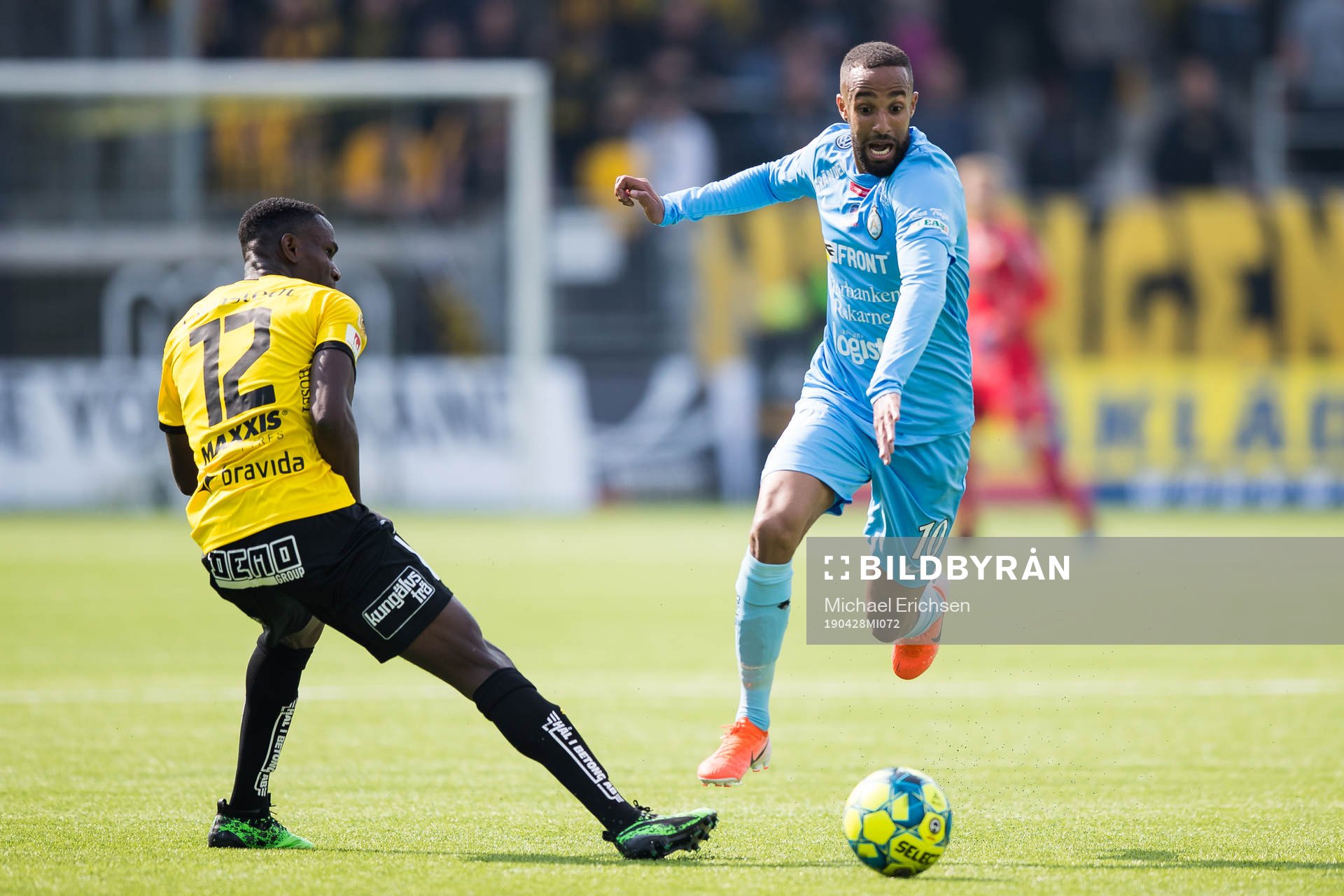 Häckens Godswill Ekpolo och AFC Eskilstunas Ferid Ali