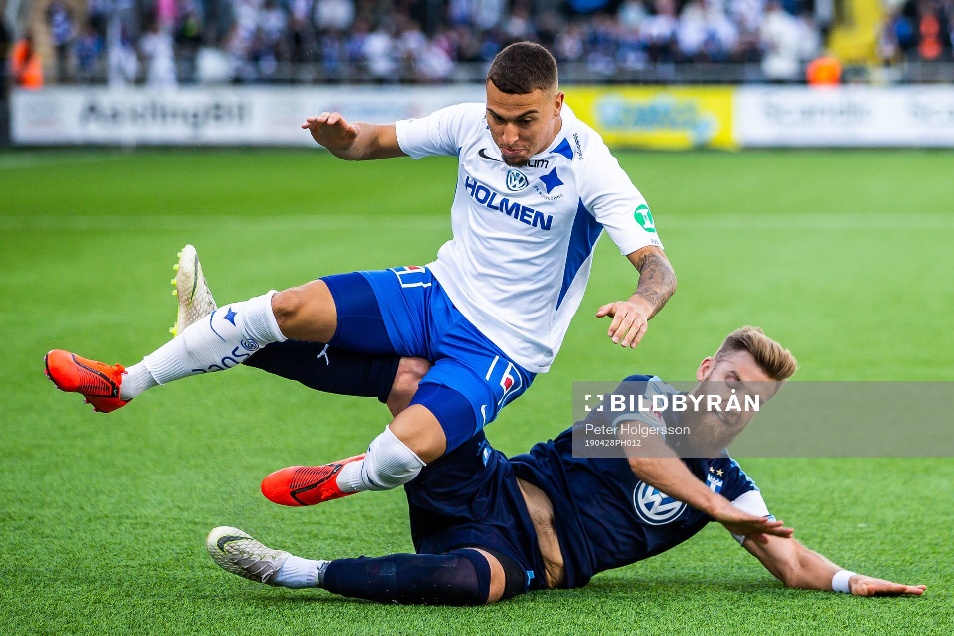 IFK Norrköpings Jordan Larsson och Malmö FFs Rasmus