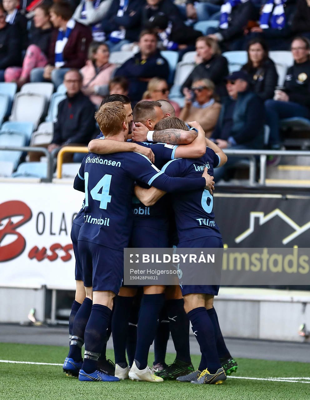 Malmö FFs spelare jublar