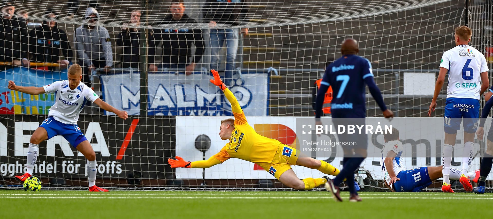 IFK Norrköpings Filip Dagerstål och målvakt Isak