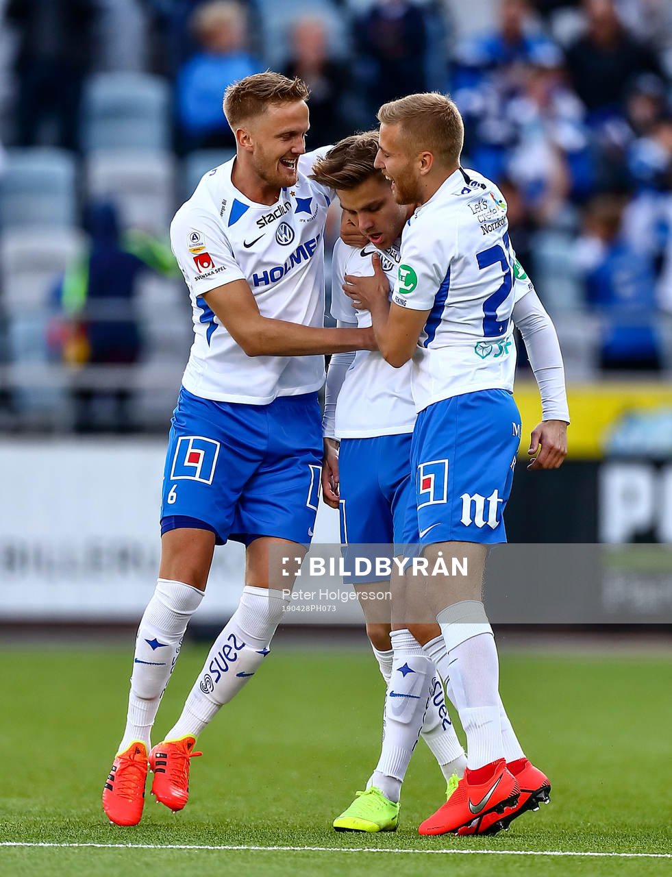 IFK Norrköpings Kasper Larsen, Christoffer Nyman och Filip