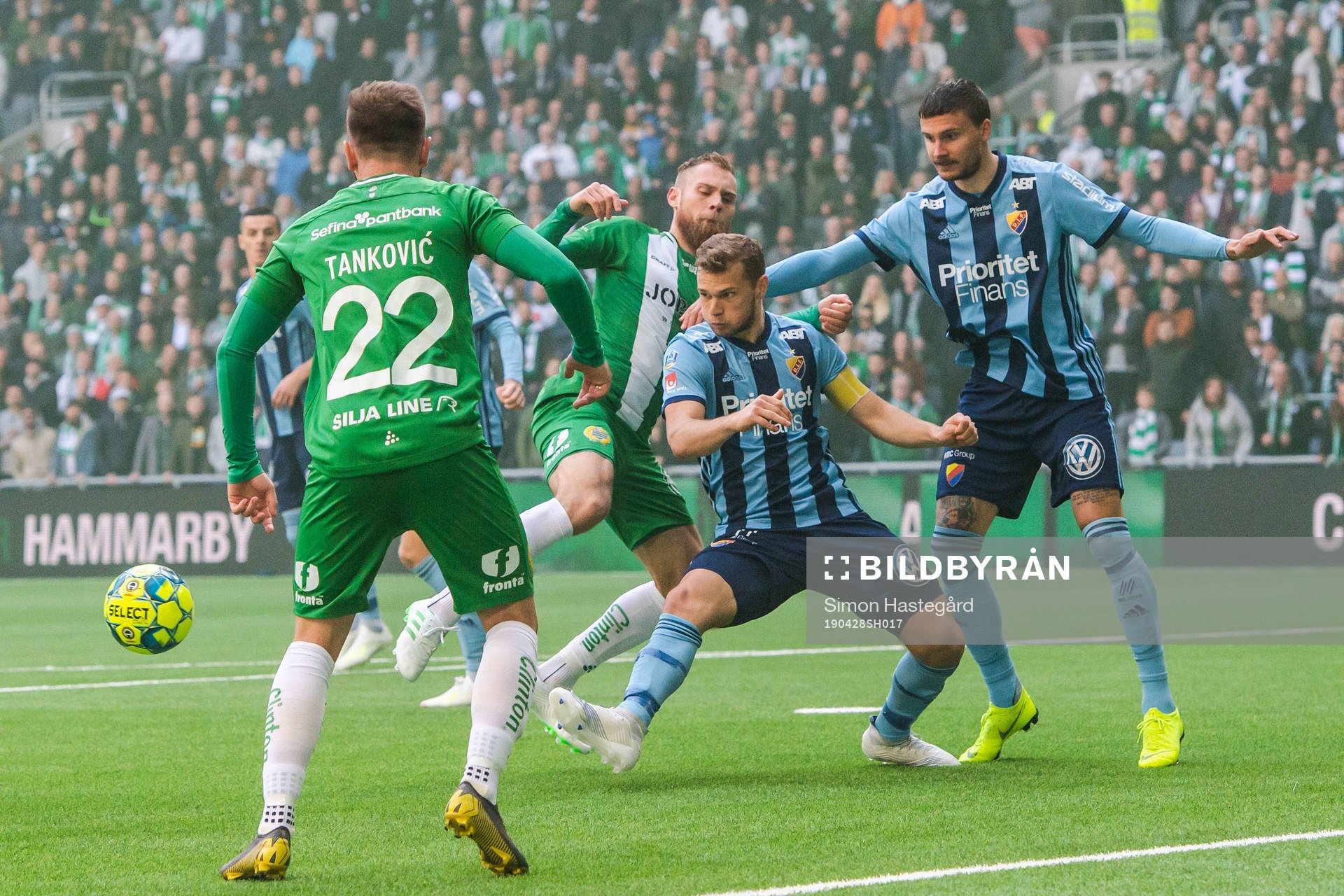 Djurgårdens Jesper Karlström och Erik Berg