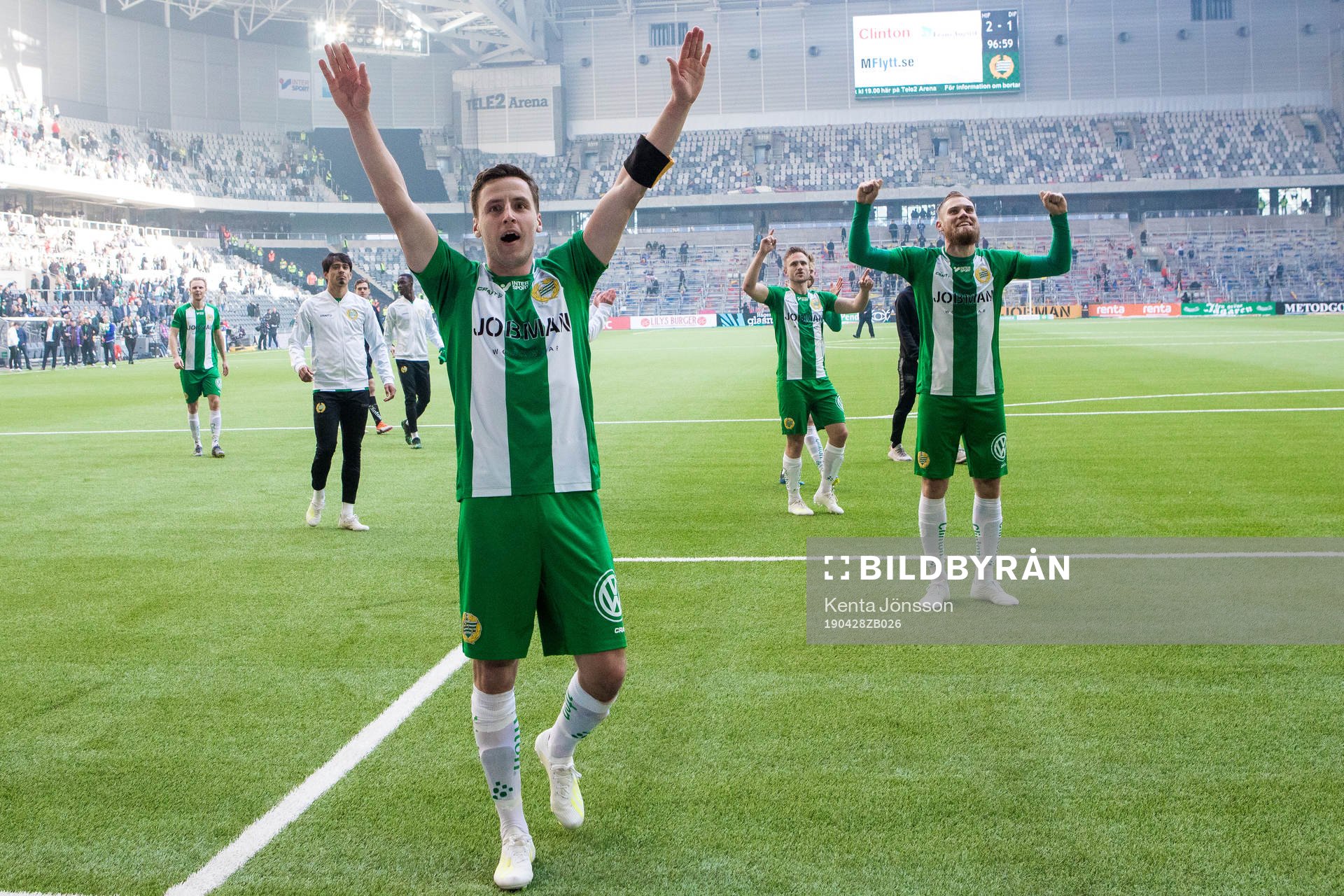 Hammarbys Jeppe Andersen jublar