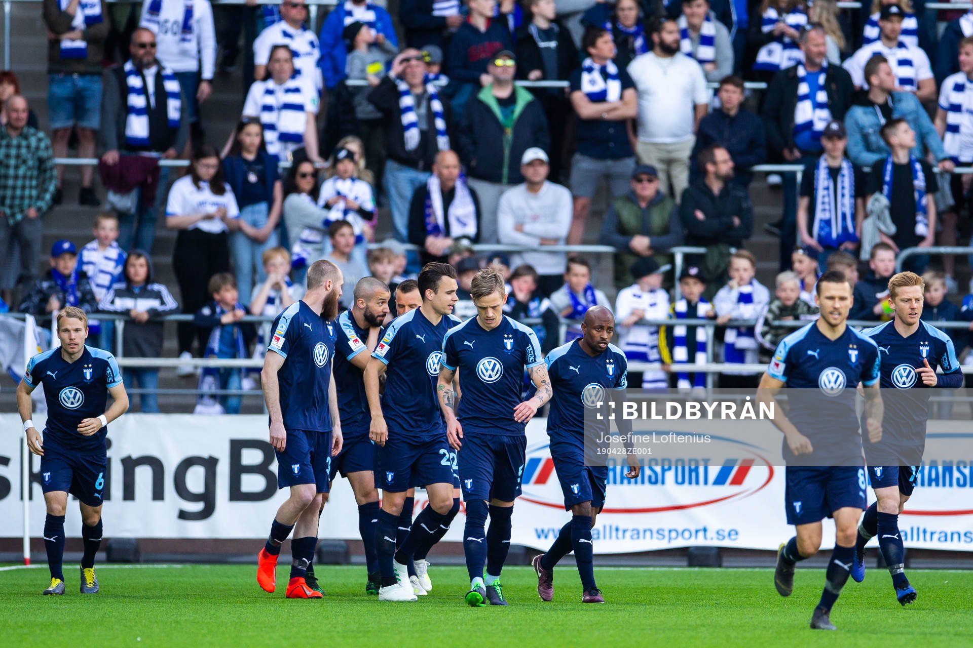 Malmö FFs spelare jublar