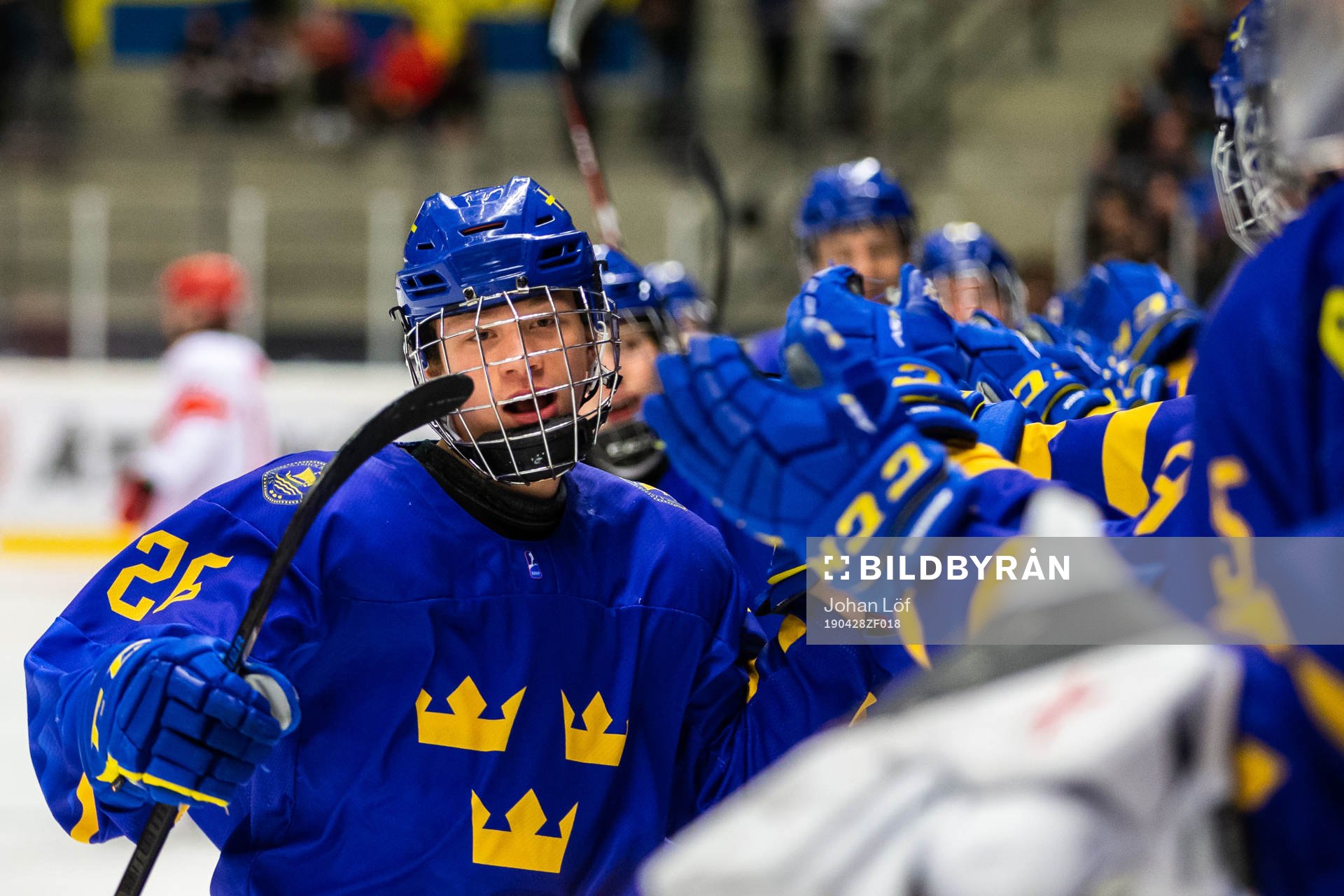 Lucas Raymond of Sweden celebrates