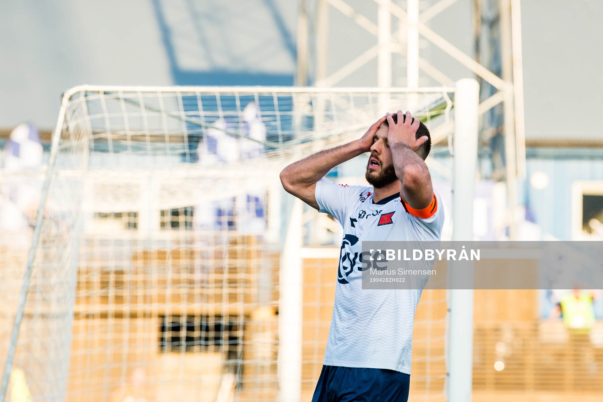 Zlatko Tripic of Viking looks dejected