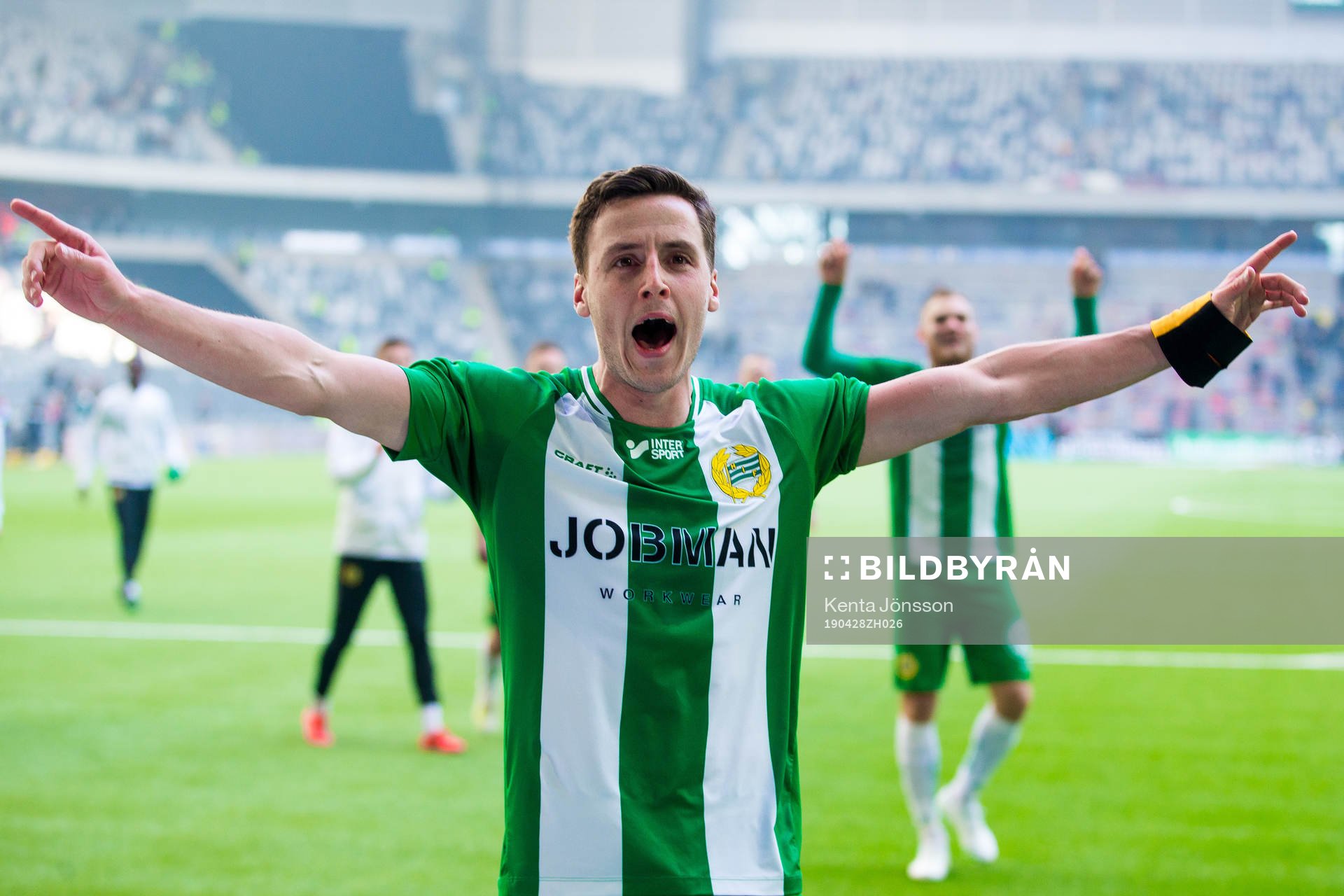 Hammarbys Jeppe Andersen jublar