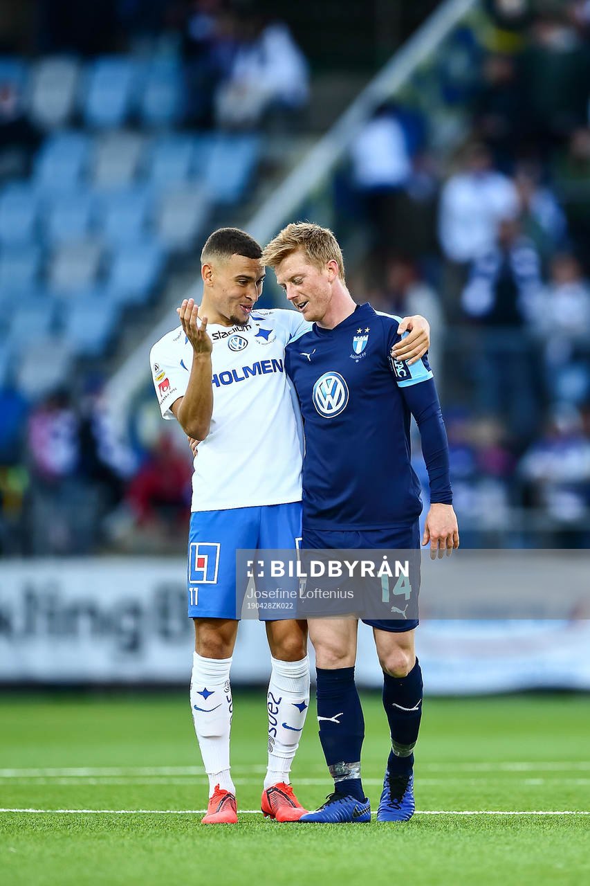 IFK Norrköpings Jordan Larsson och Malmö FFs Anders