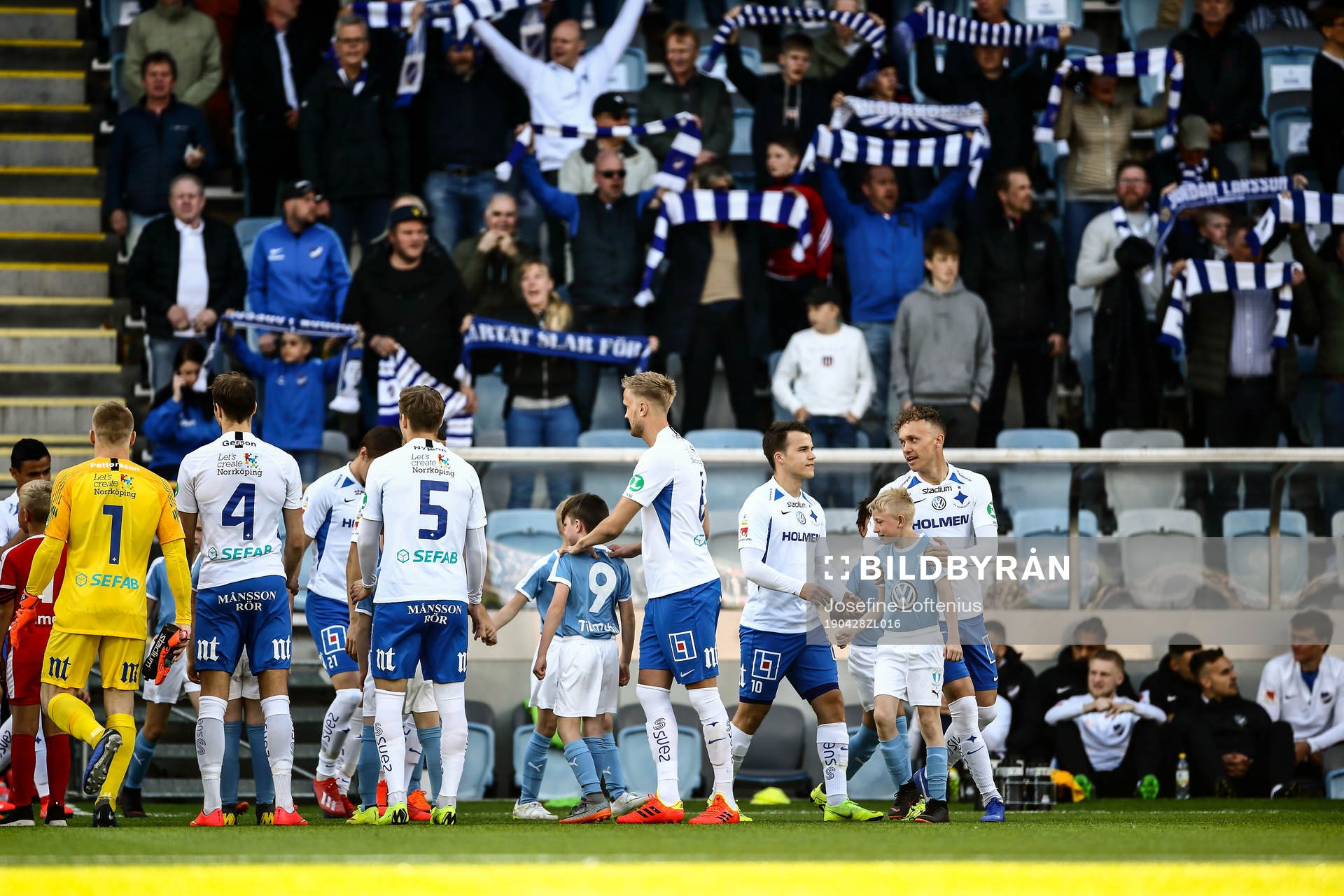 IFK Norrköpings Gudmundur Thórarinsson, Simon Skrabb och
