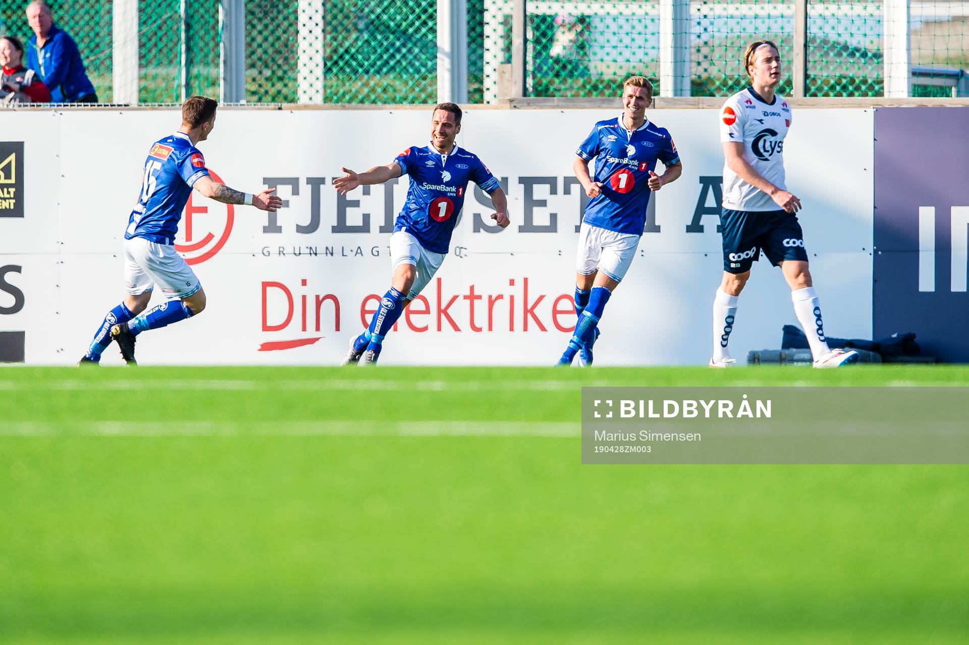 Mads Reginiussen of Ranheim celebrates