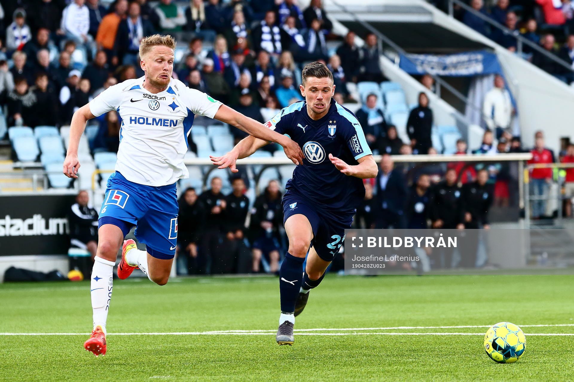 IFK Norrköpings Kasper Larsen och Malmö FFs Marcus