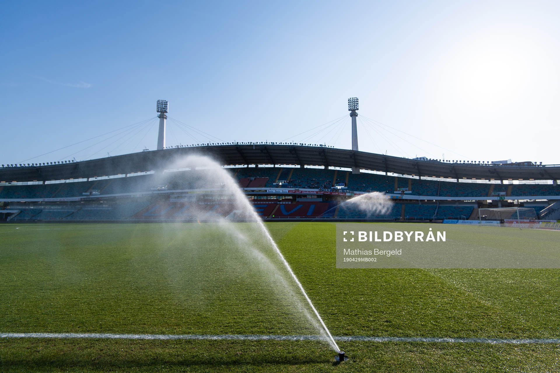 Vattenspridare på Nya Ullevi