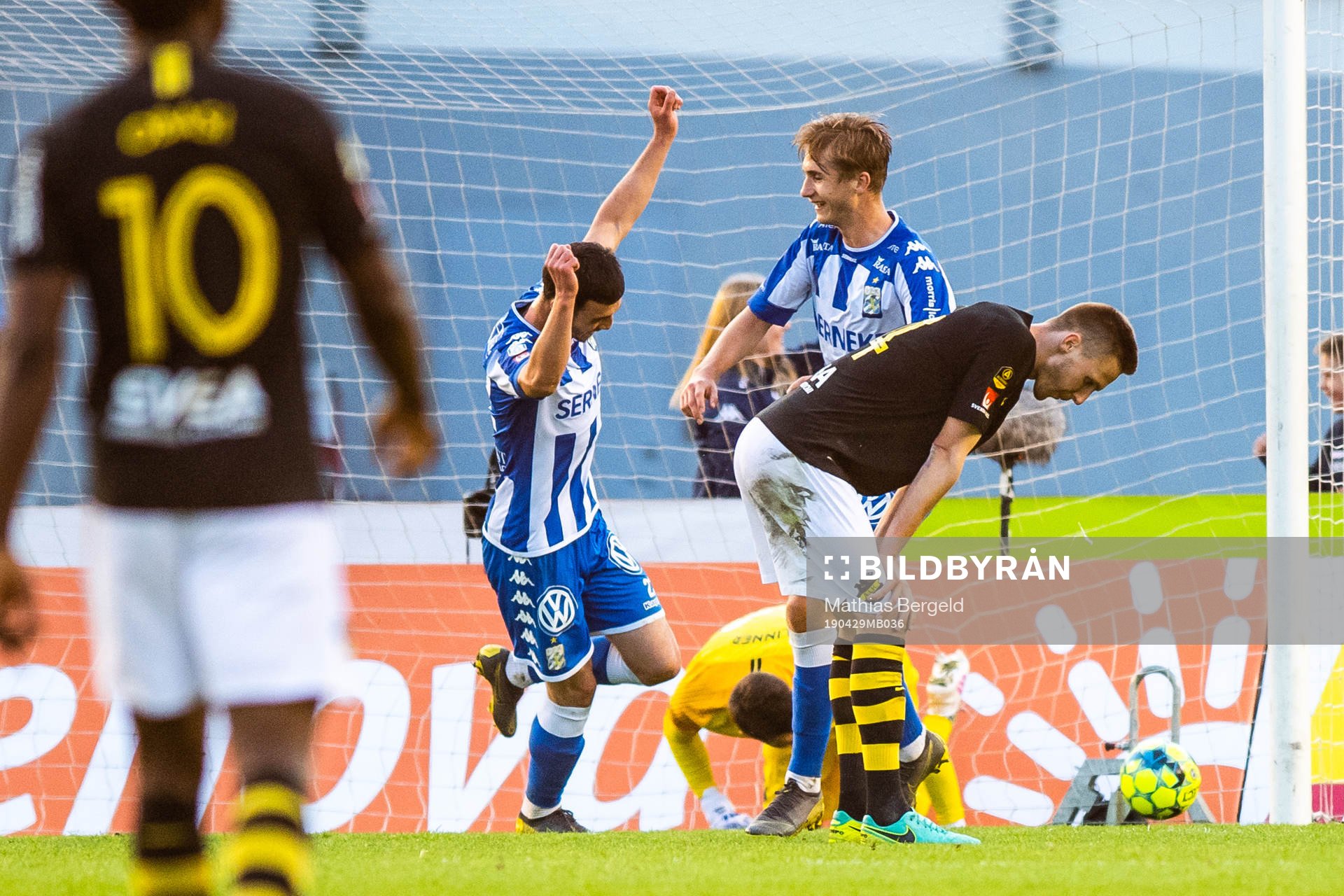 IFK Göteborgs Giorgi Kharaishvili och Benjamin Nygren